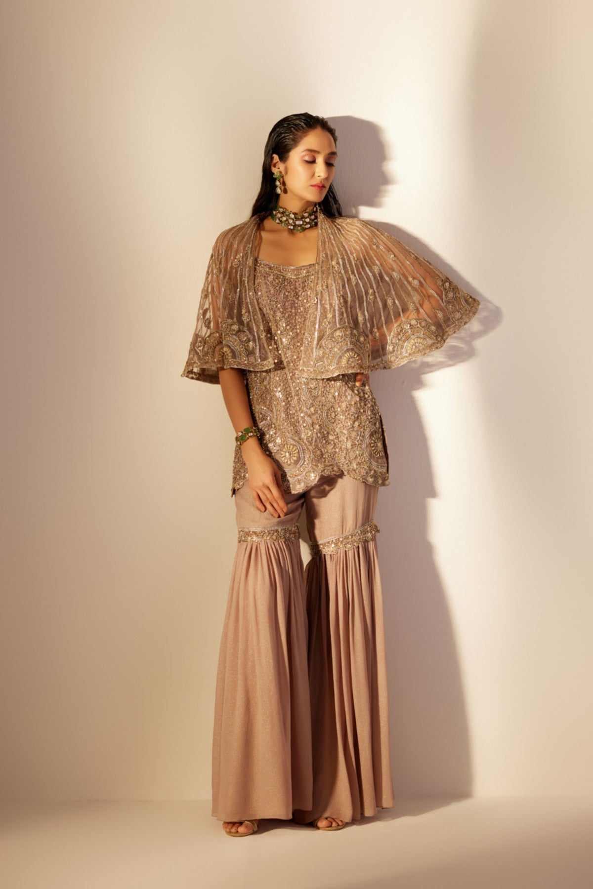 Astral Golden Sharara Set