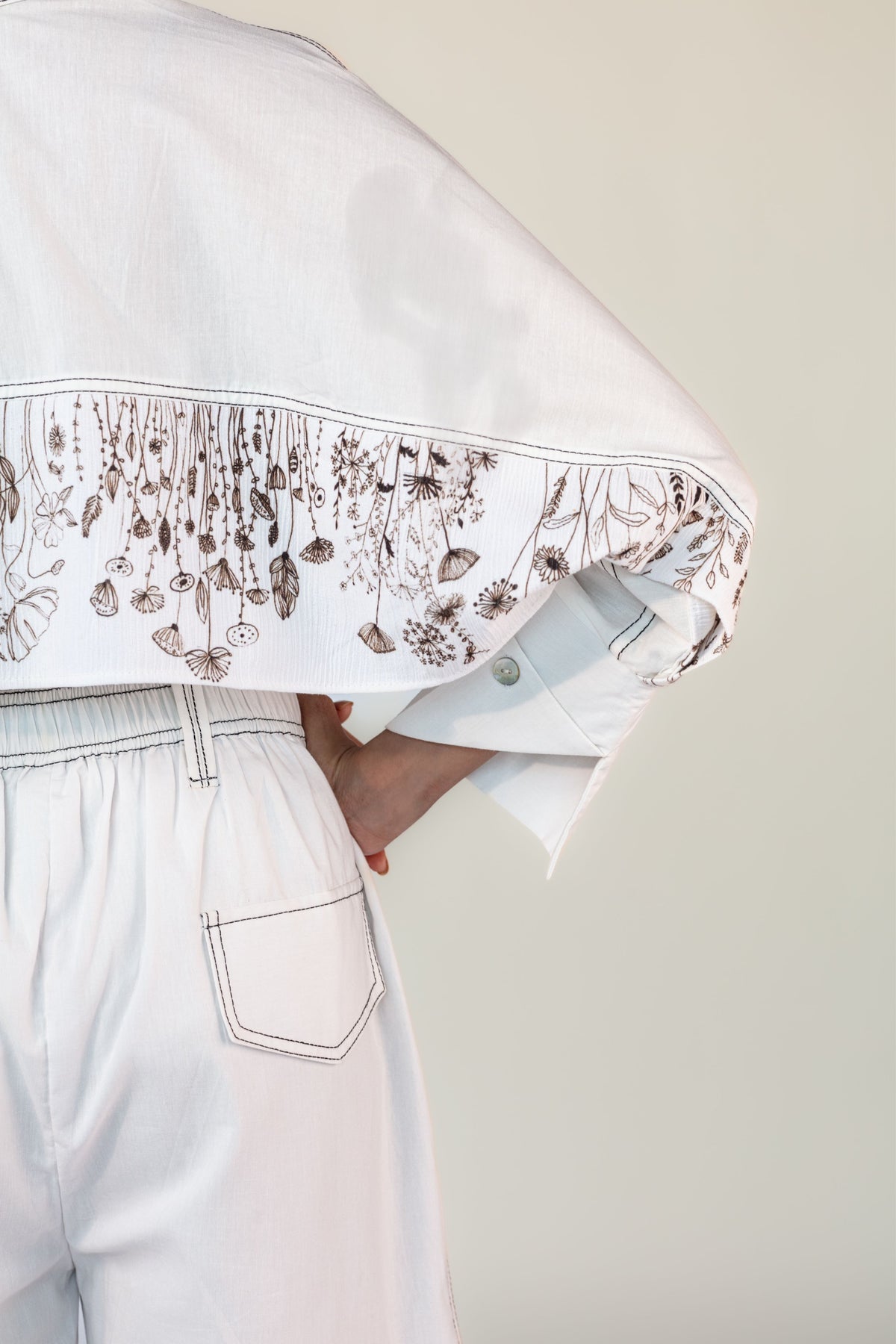 Vintage White Bermuda Shorts