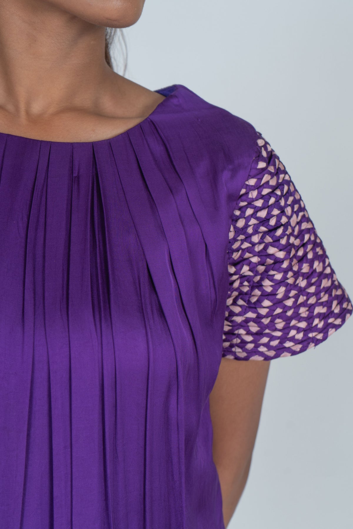 Purple-pink Midi Dress