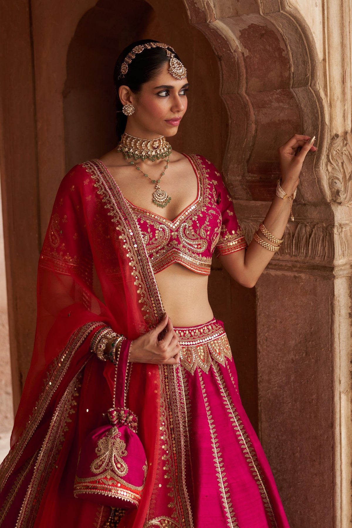 Amara Pink Lehenga Set