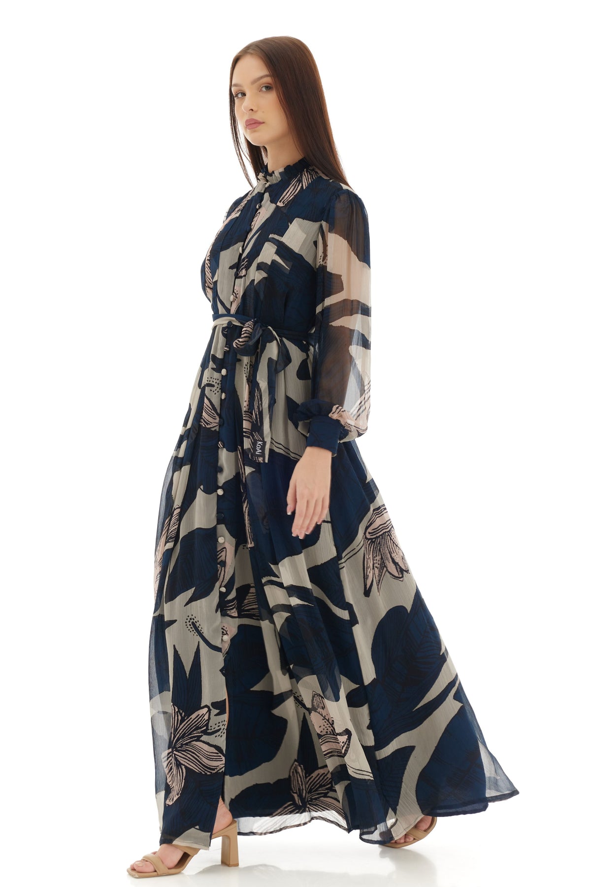 Blue and White Shirt Dress