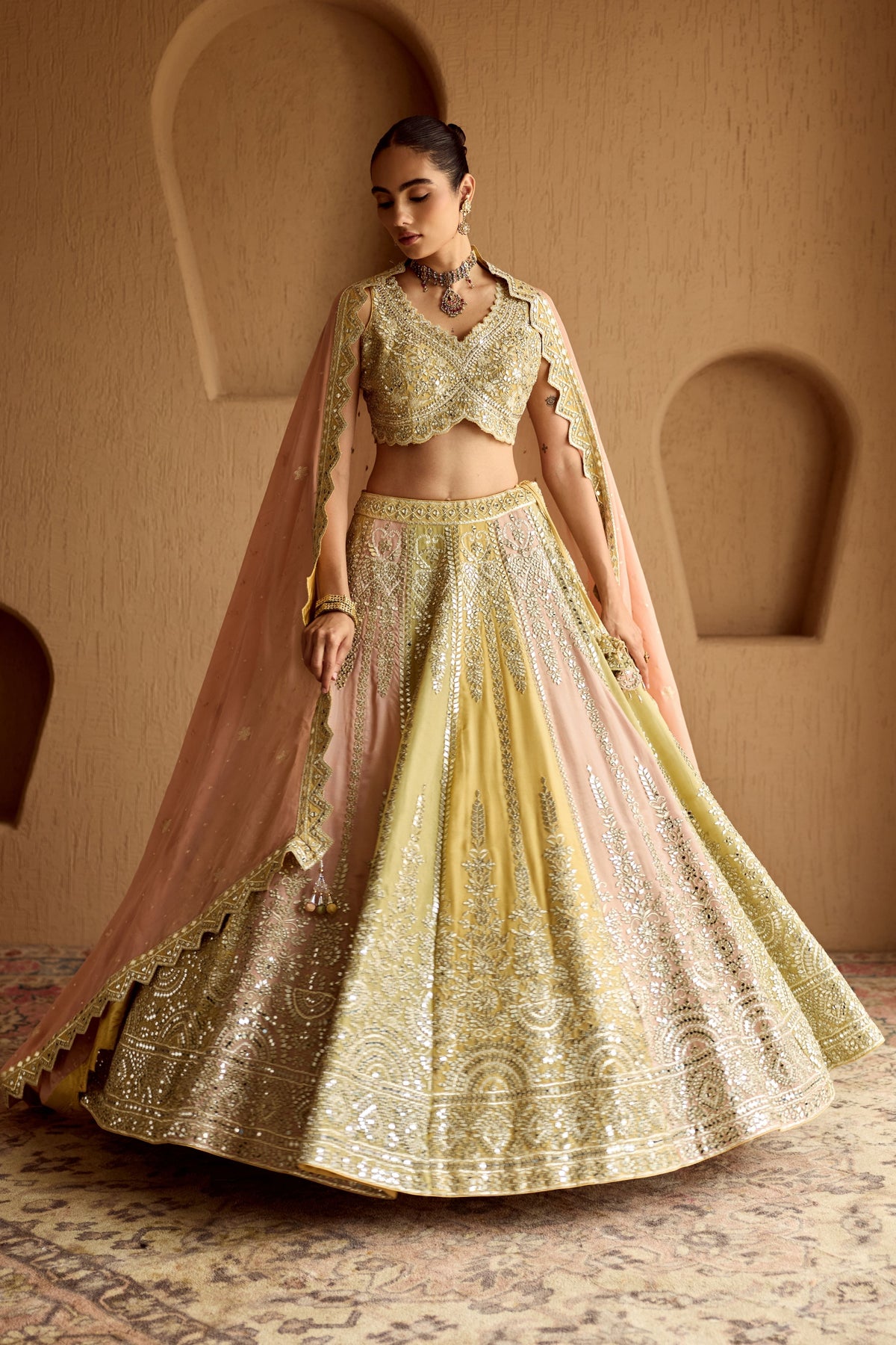 Tricolor Lehenga Set