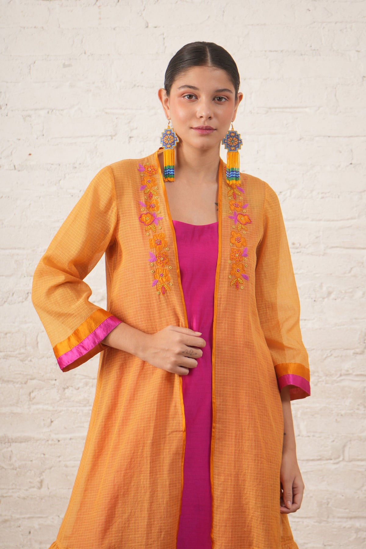 Rust Fuchsia Jacket Set