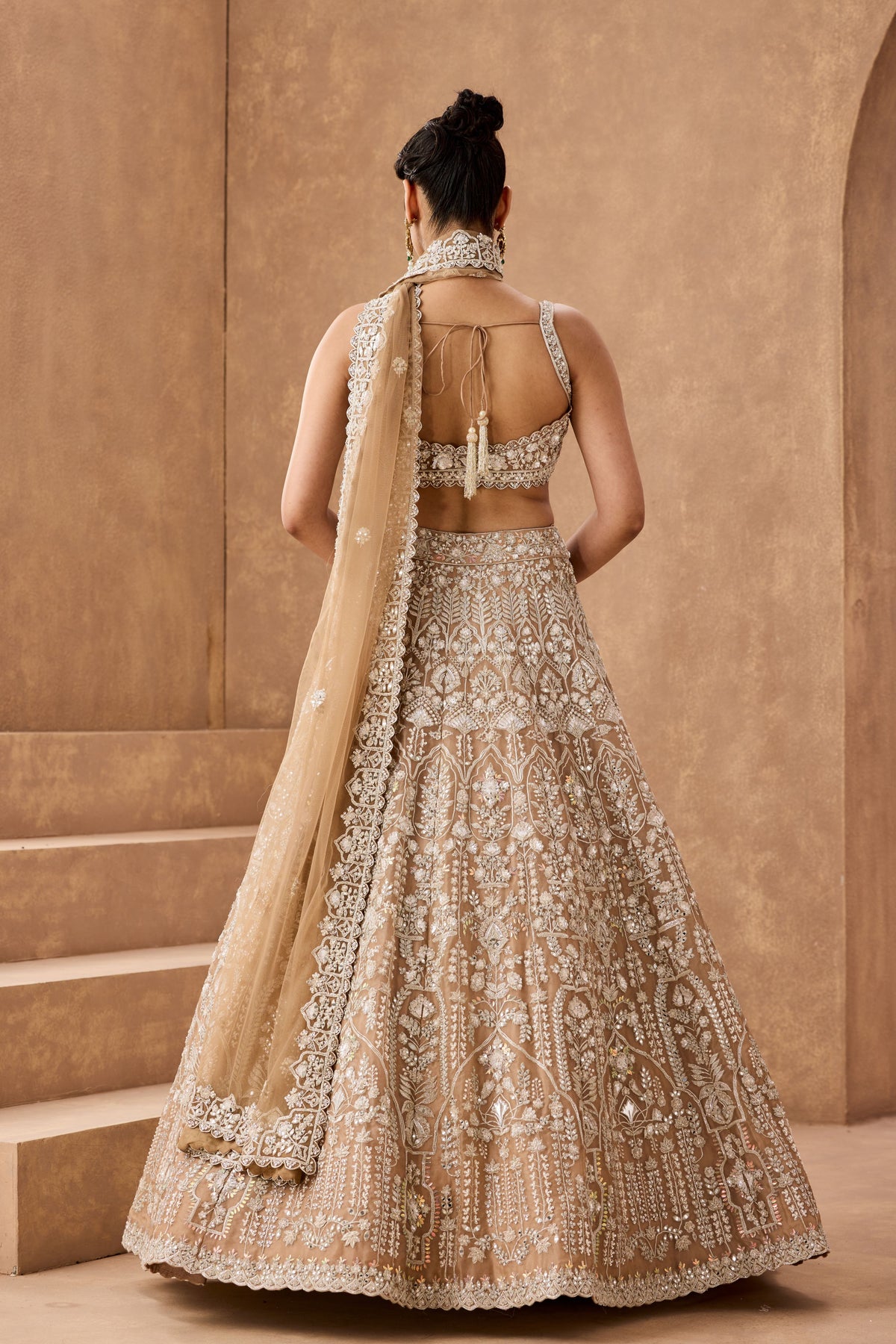 Mtb Gold Stone Lehenga Set