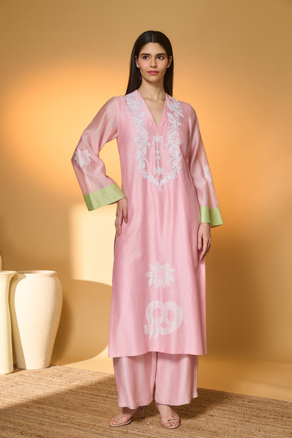 Blushing Bloom Kurta Set