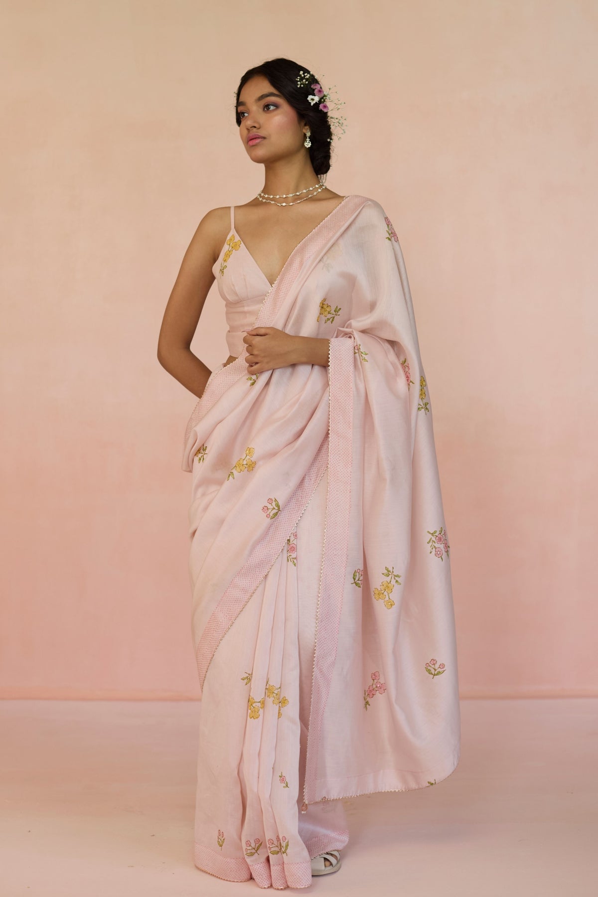 Gulabi Silk Saree