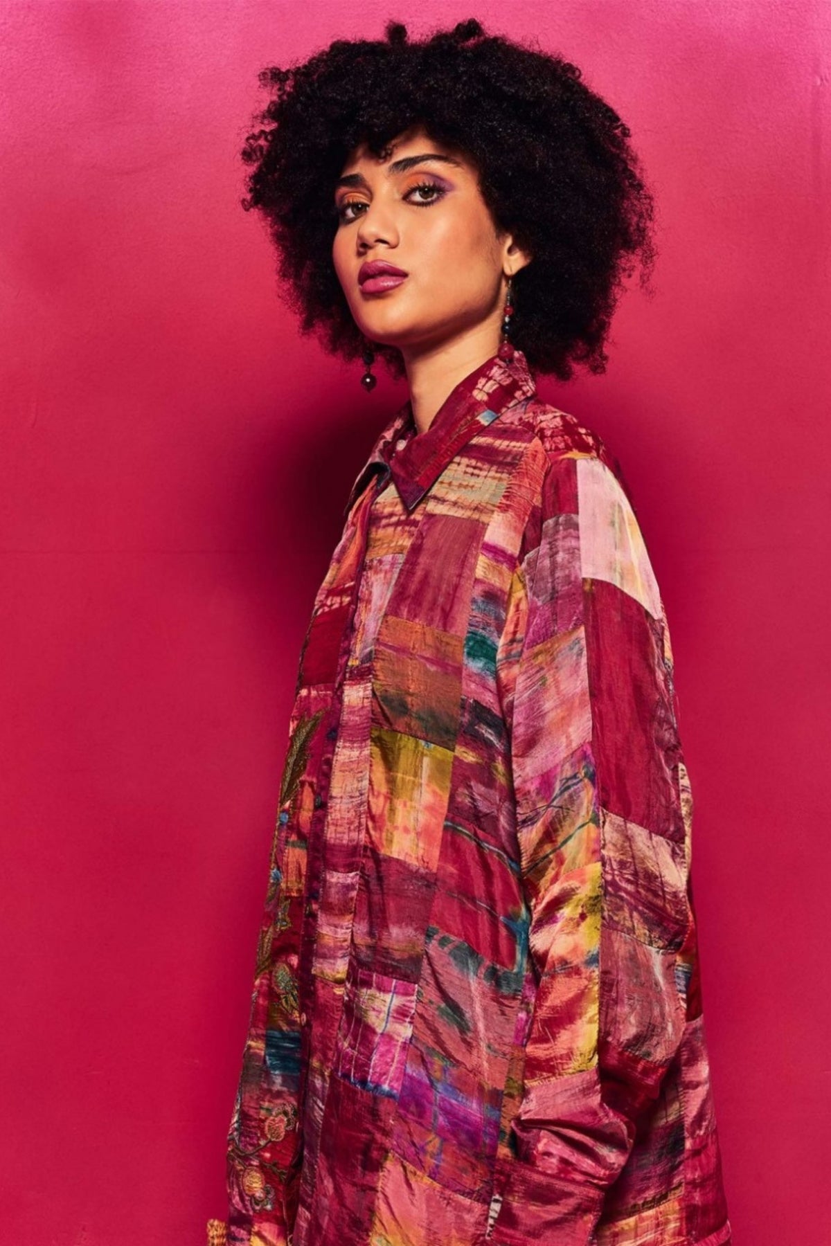 Fuschia Mehar Shirt