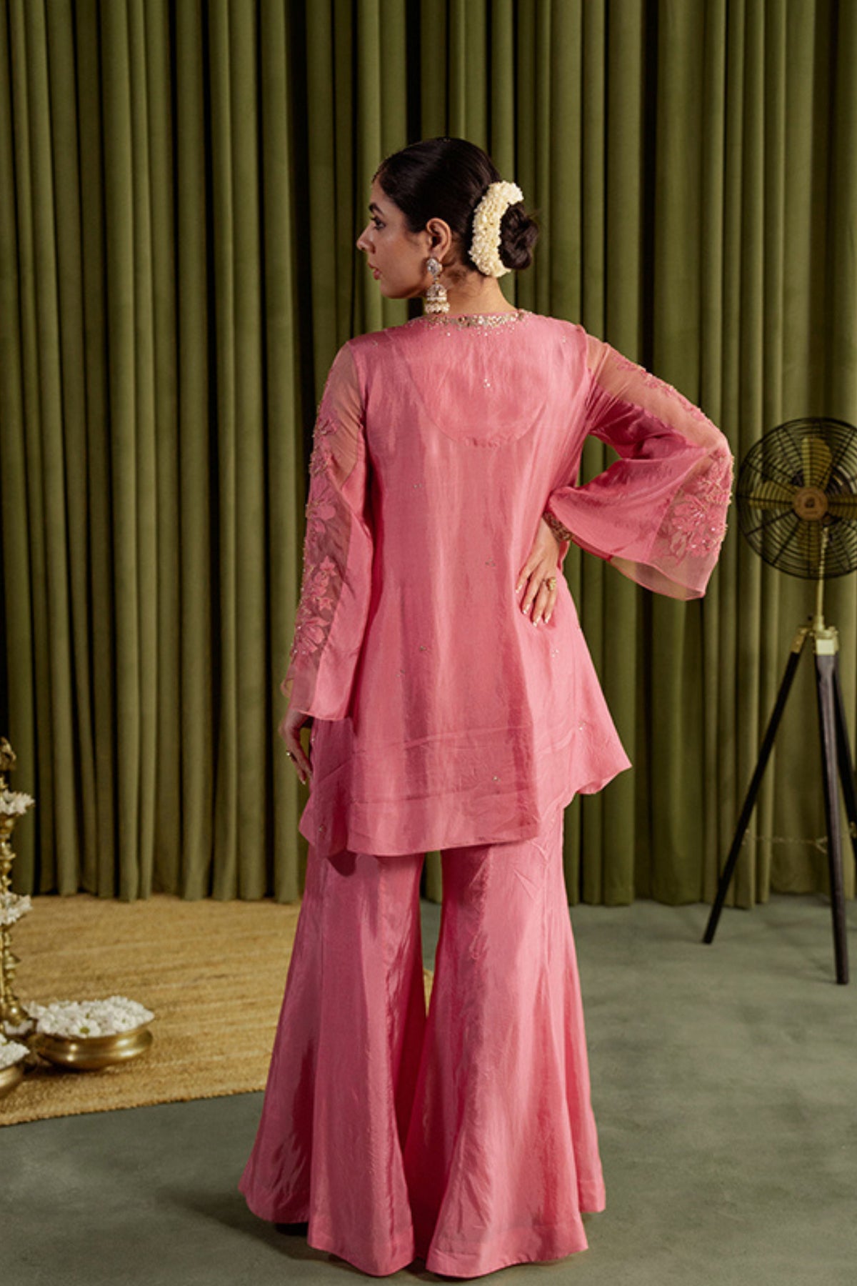 Rose Pink Sharara Set