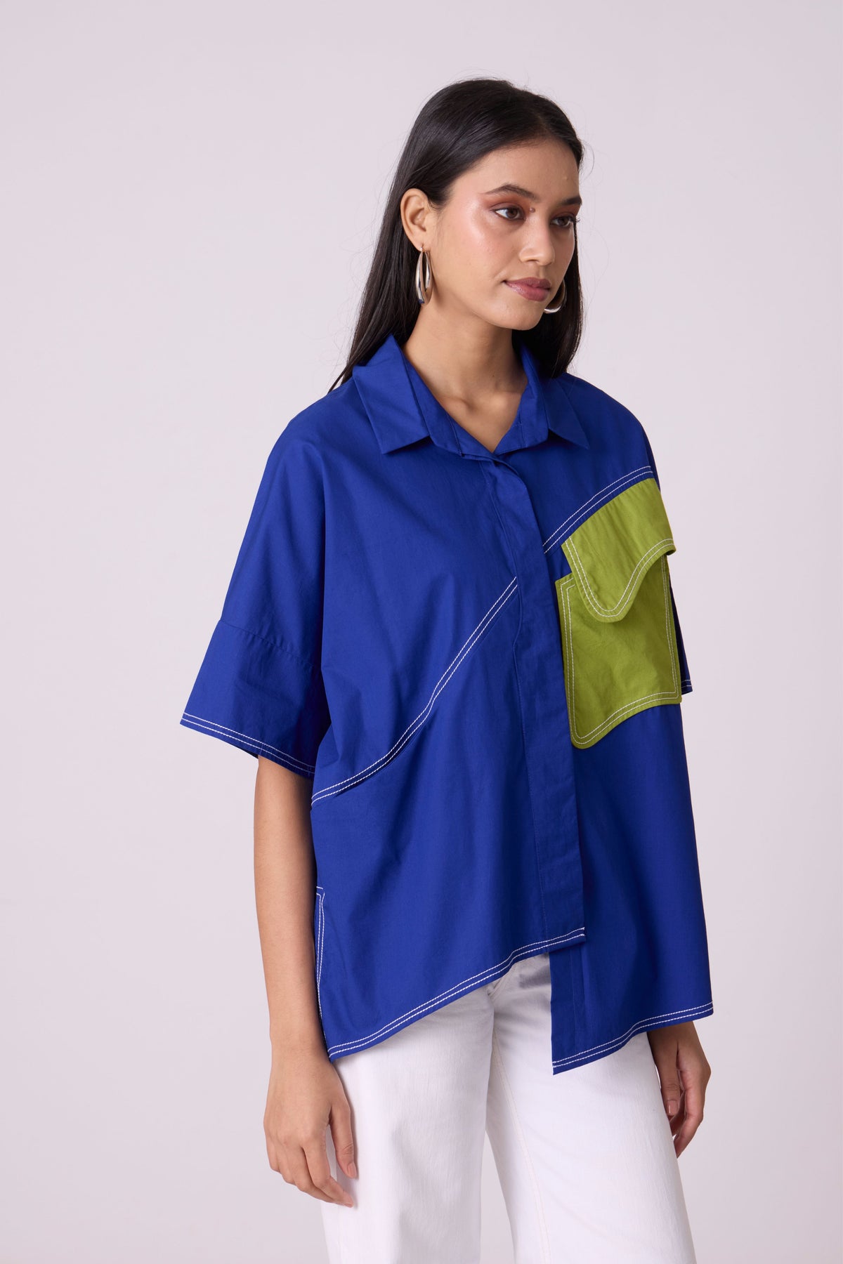 Andrea Cosmic Blue Shirt