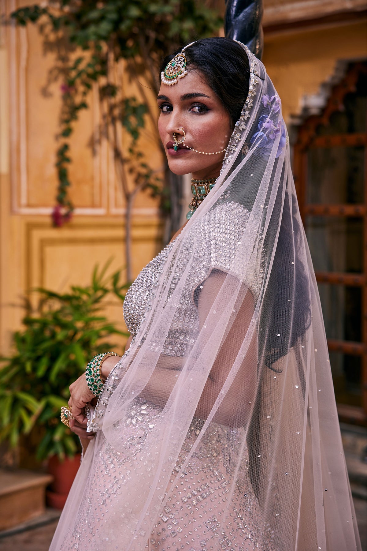 Peach Aashma Lehenga Set