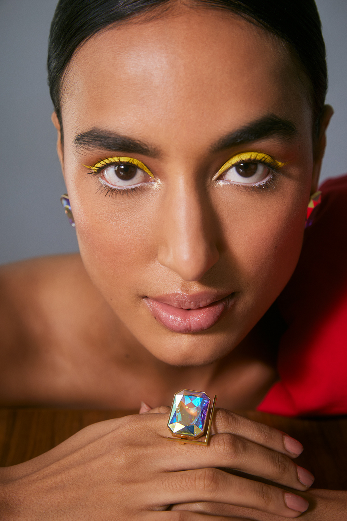 Radiance Crystal Cocktail Ring - Ab