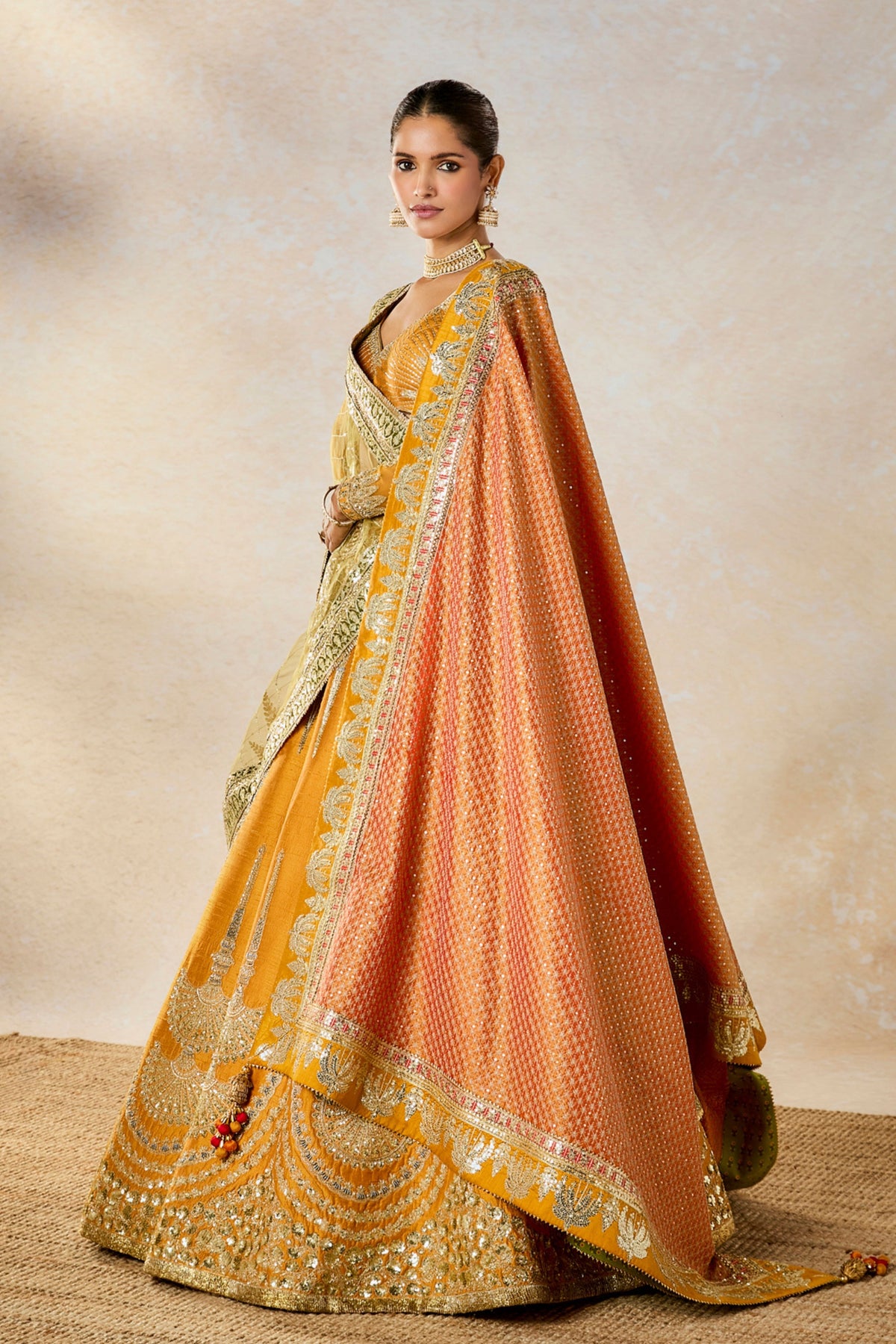 Imarti Lehenga With Double Dupatta