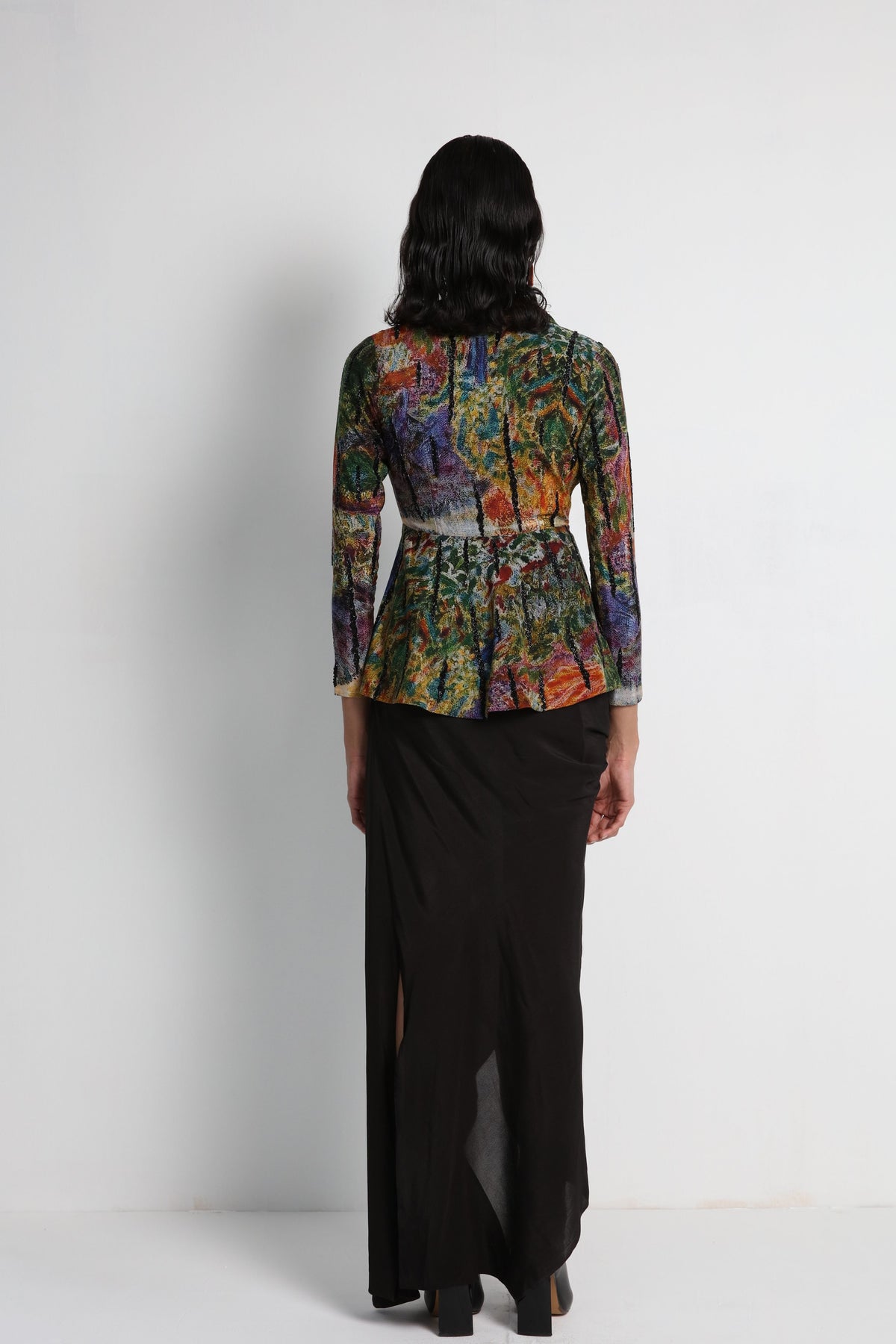 Multicolour Digital Printed Jacket Set