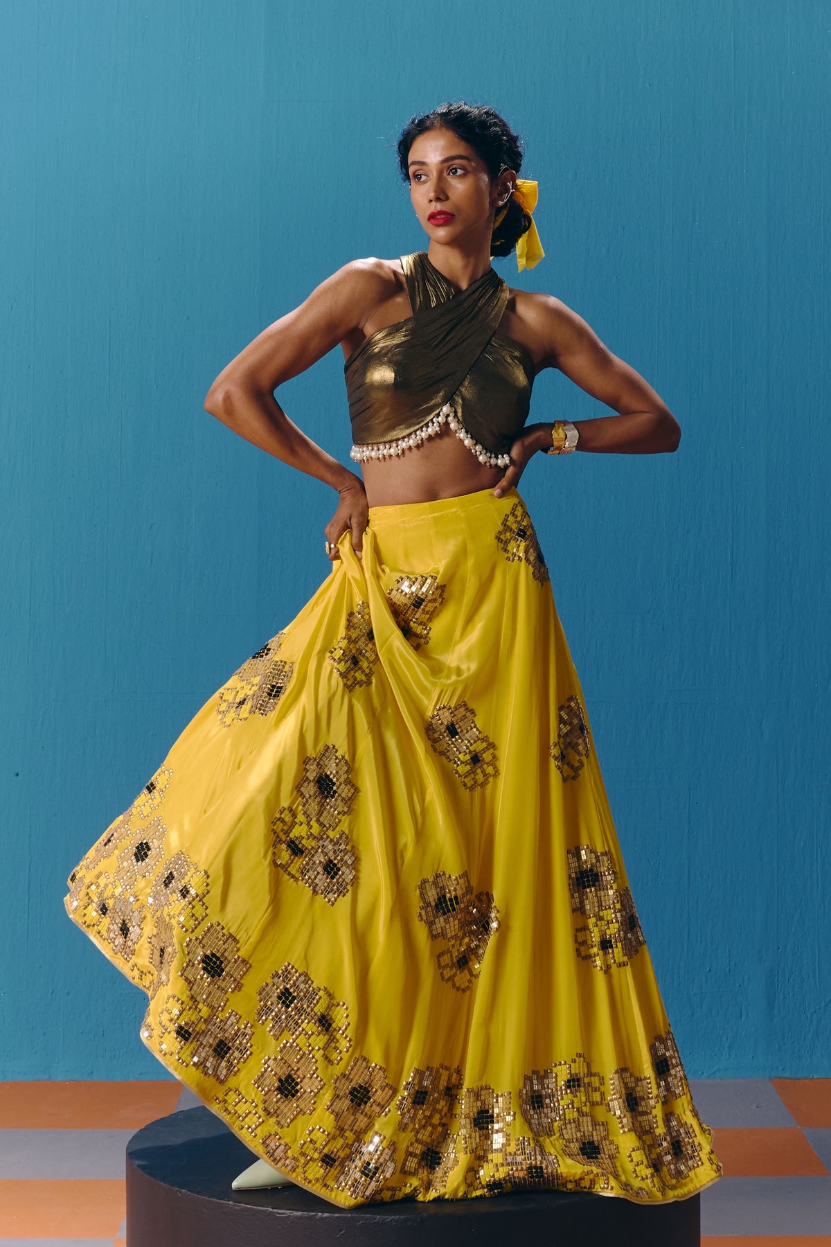 The Sunset Lehenga