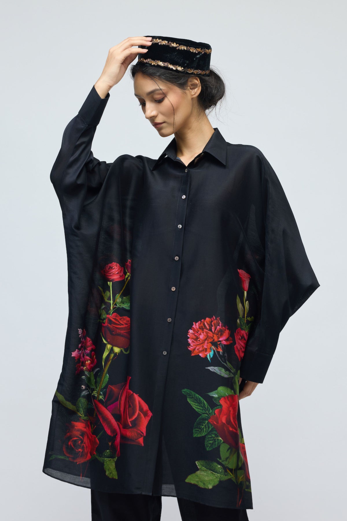 Chanderi Floral Tunic