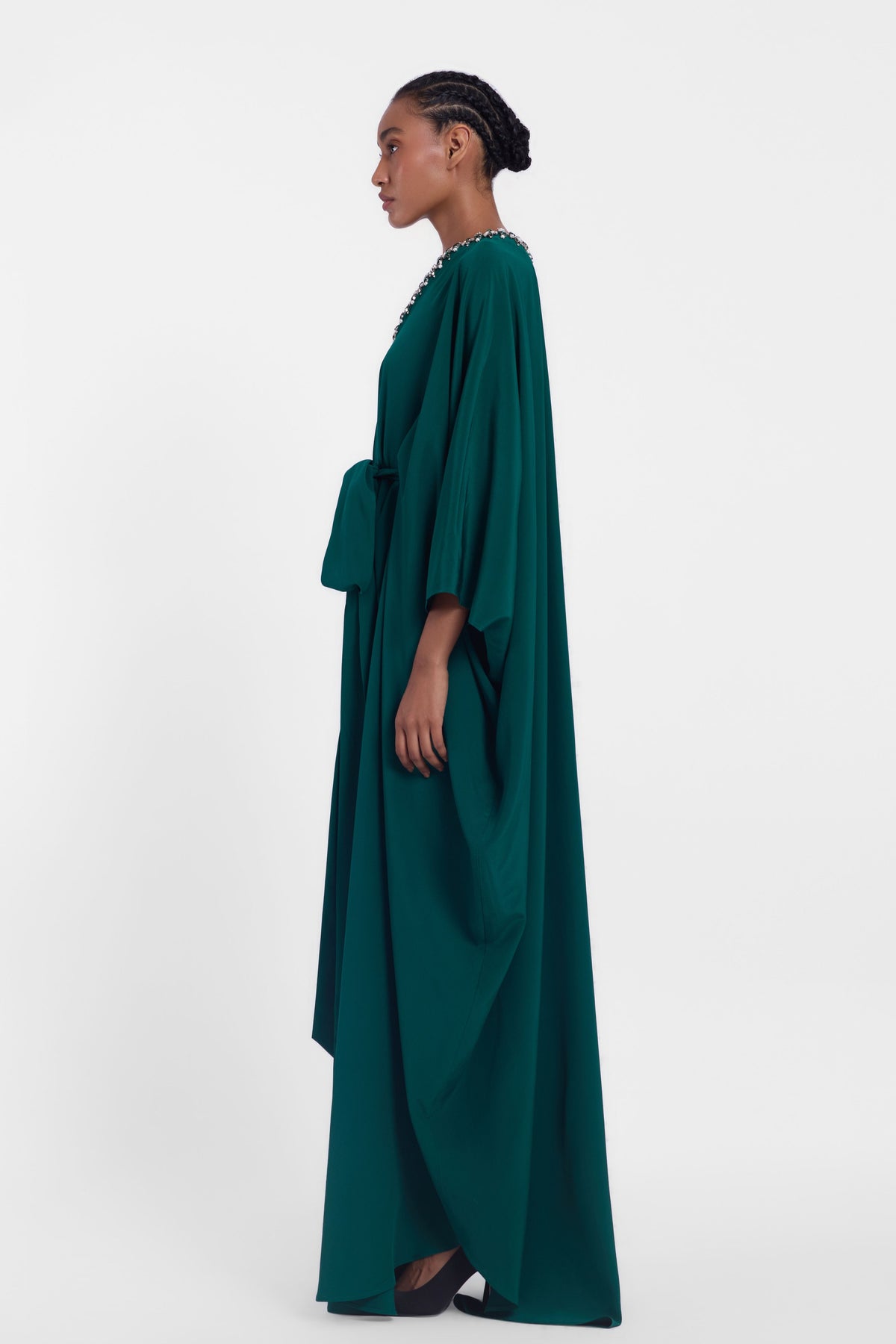 V Neck Kaftan Gown