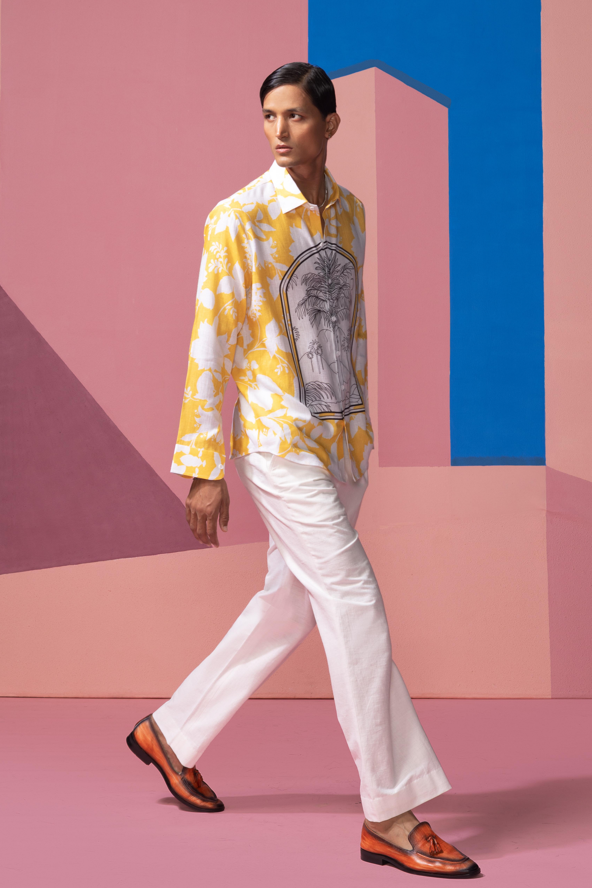 Yellow Window Pane Shirt