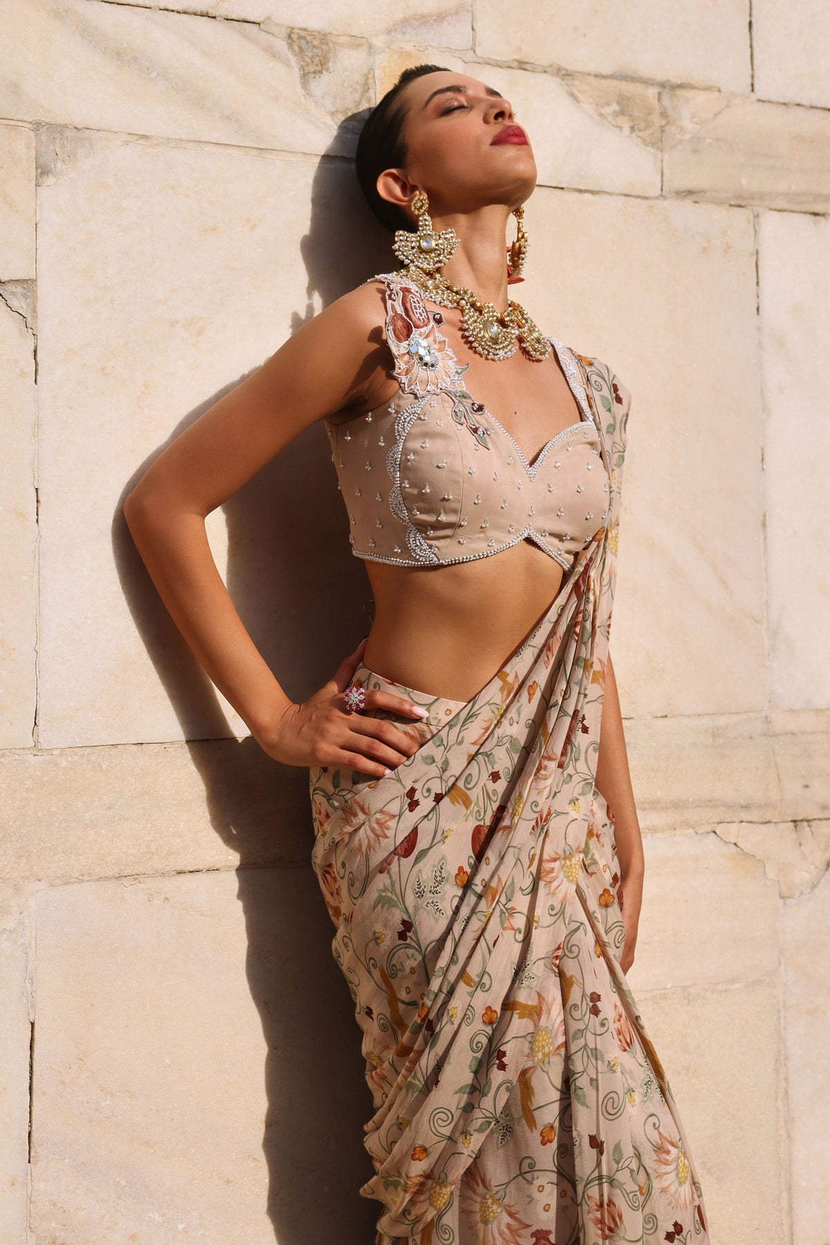 Vihana Printed Draped Saree