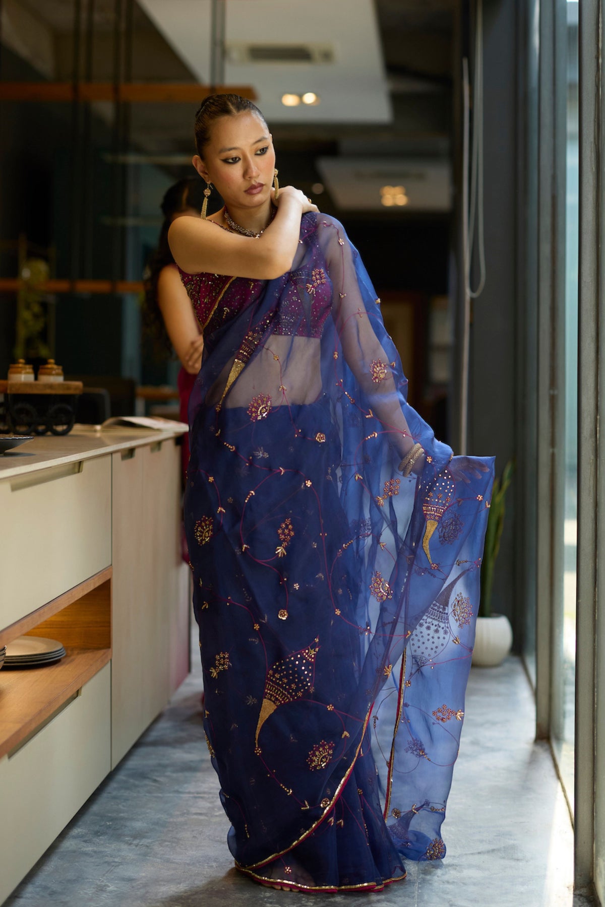 Blue Naad Saree