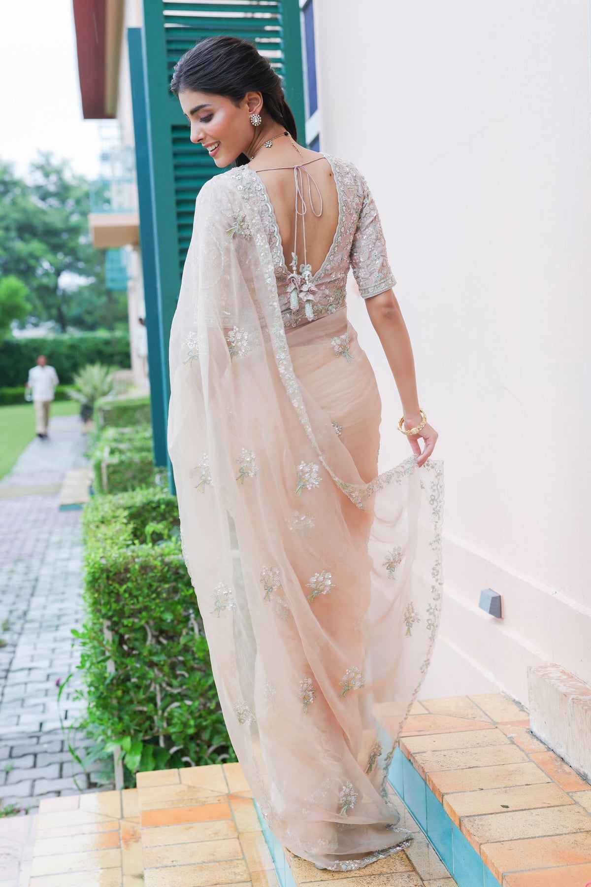 Blossom Bow Saree Set