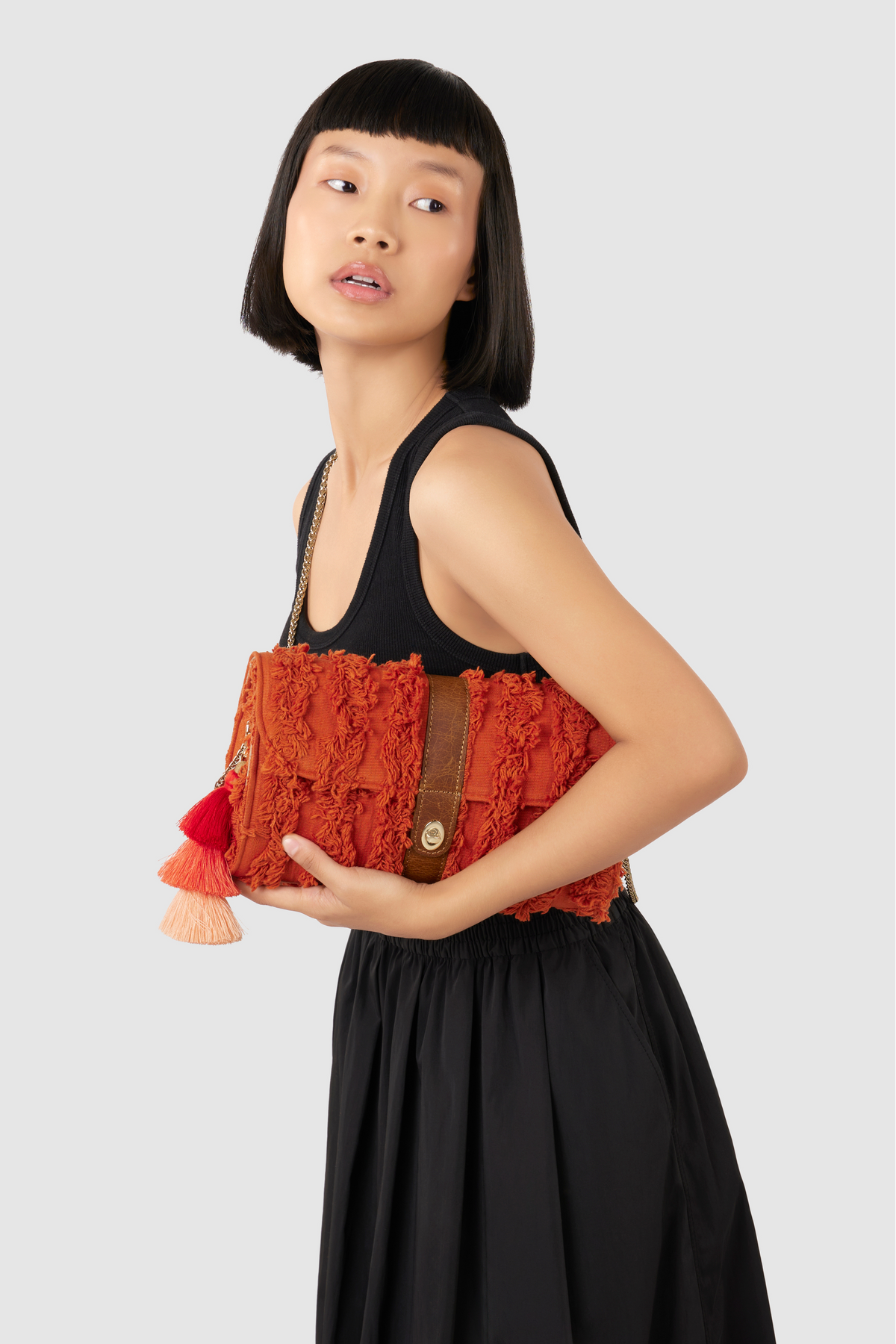 Ruffled Crossbody