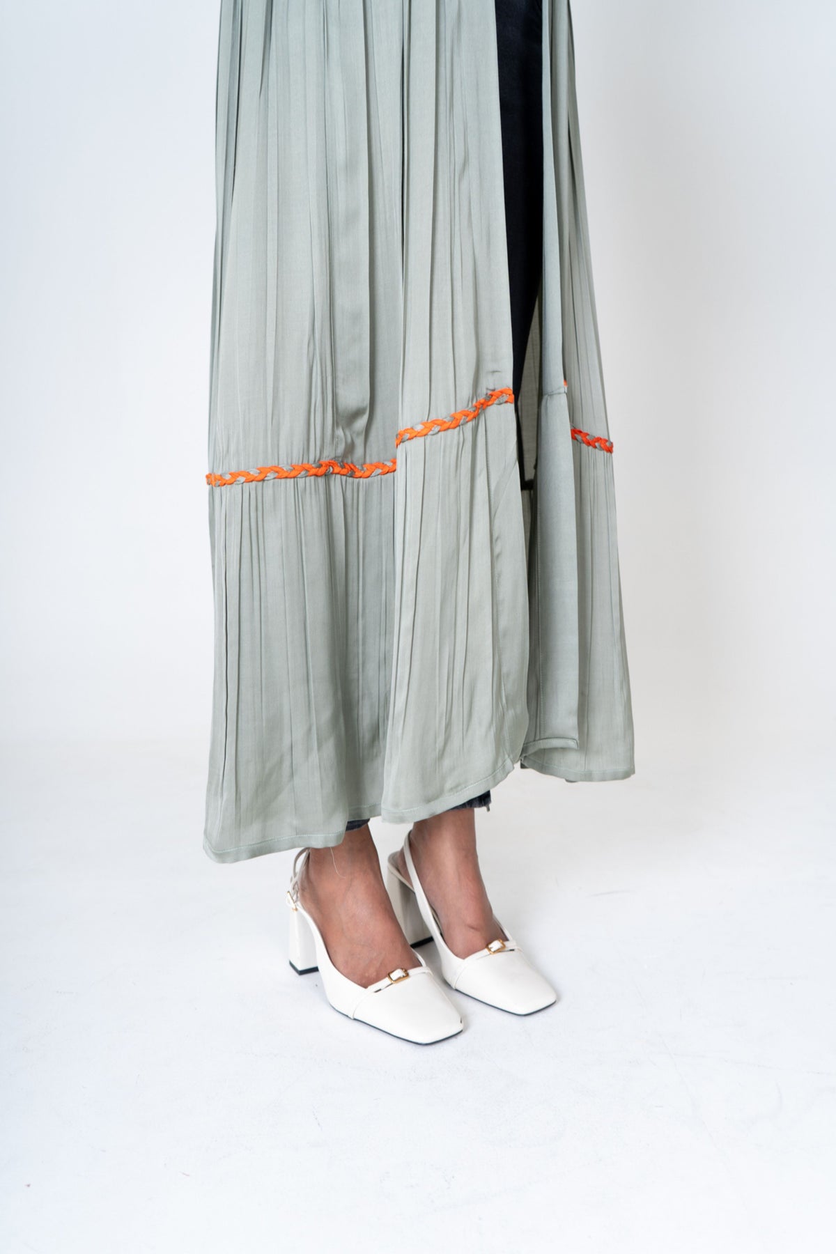 Green-orange Long Cape