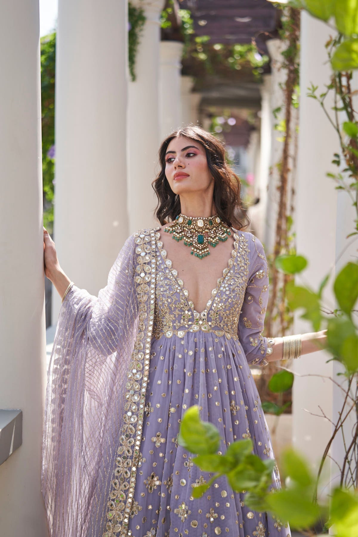 Martini Lilac Anarkali Set