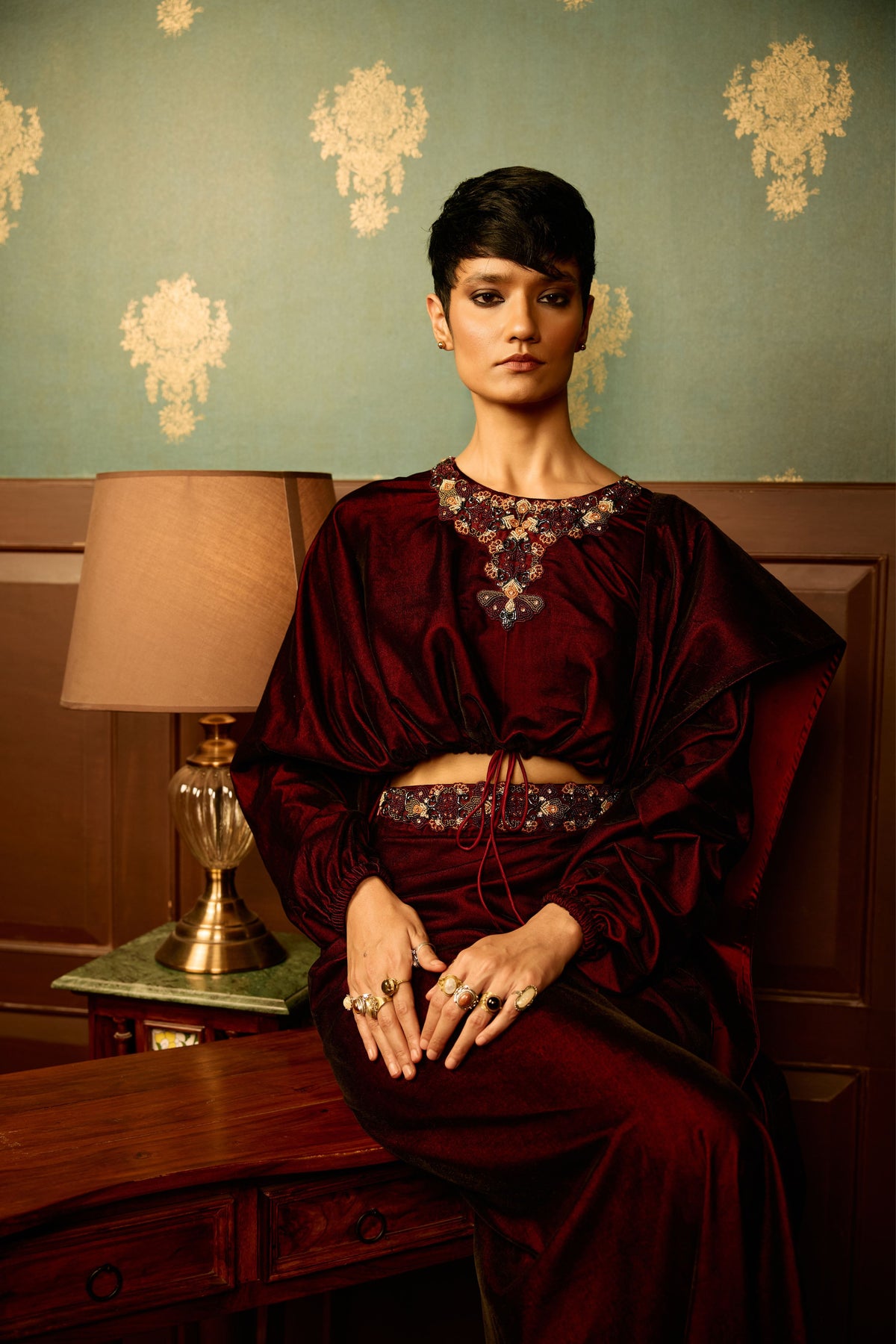 Sangria Drape Skirt and Balero
