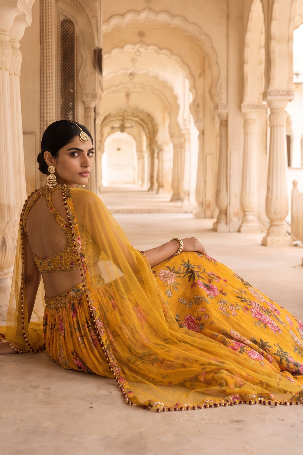 Genda Bag  Lehenga Set