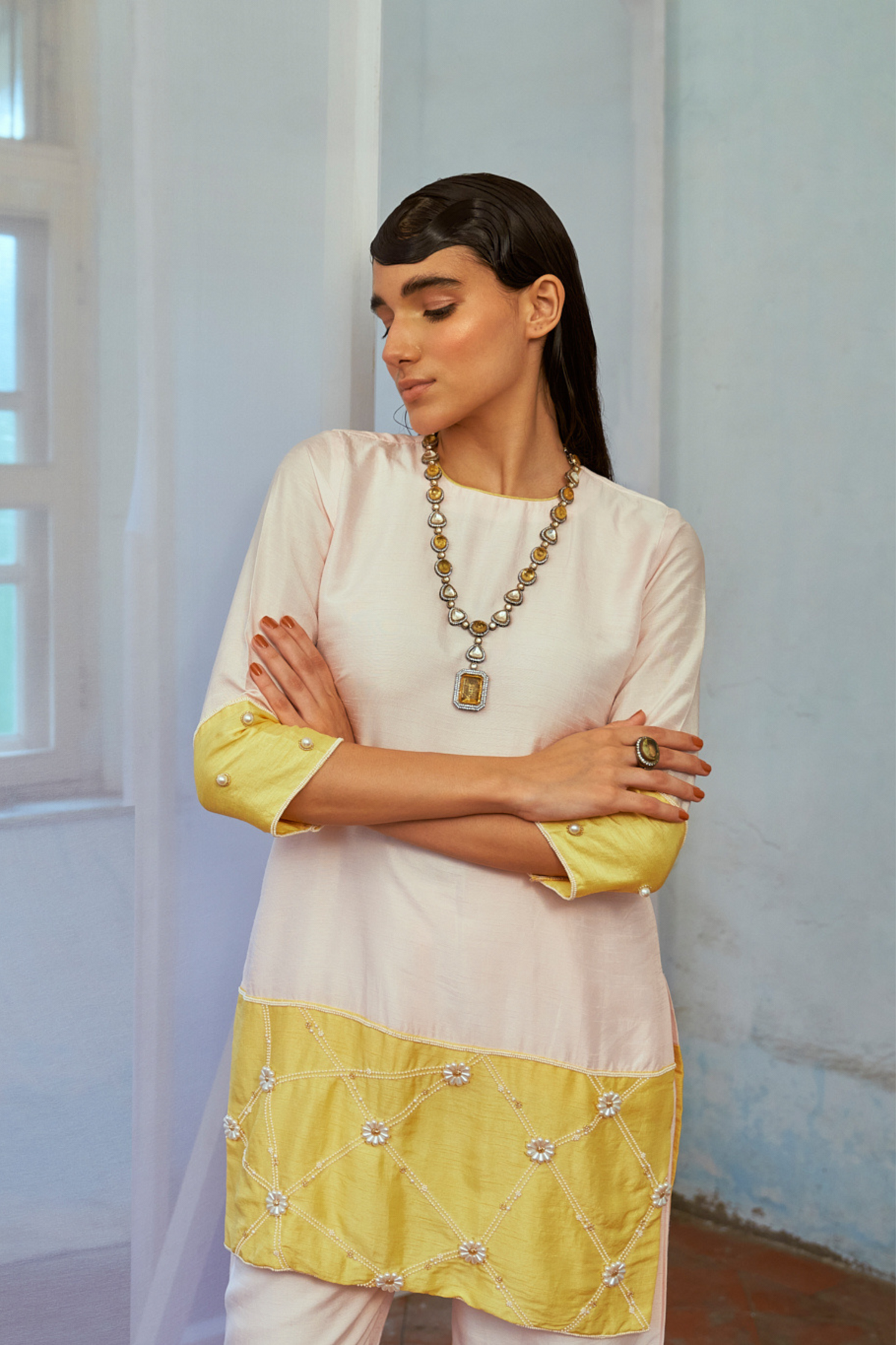 Baby Pink Bliss Kurta Set