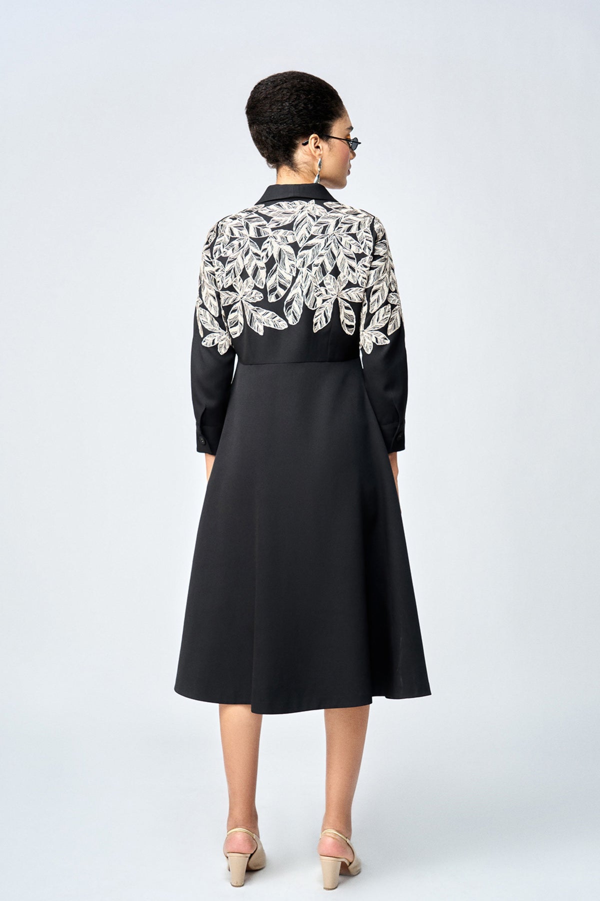 Black Embroidered Dress
