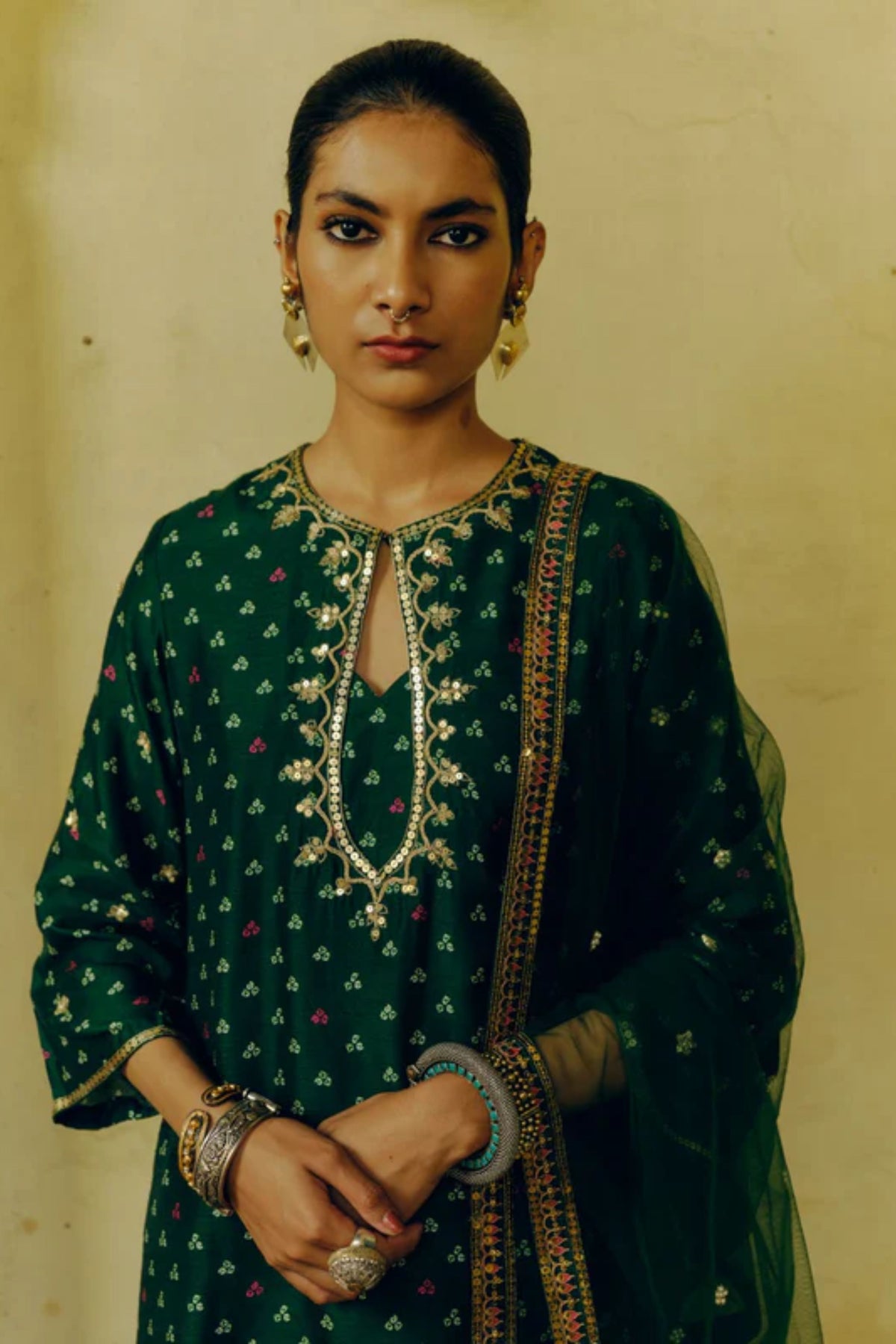 Emerald Green Kurta Set
