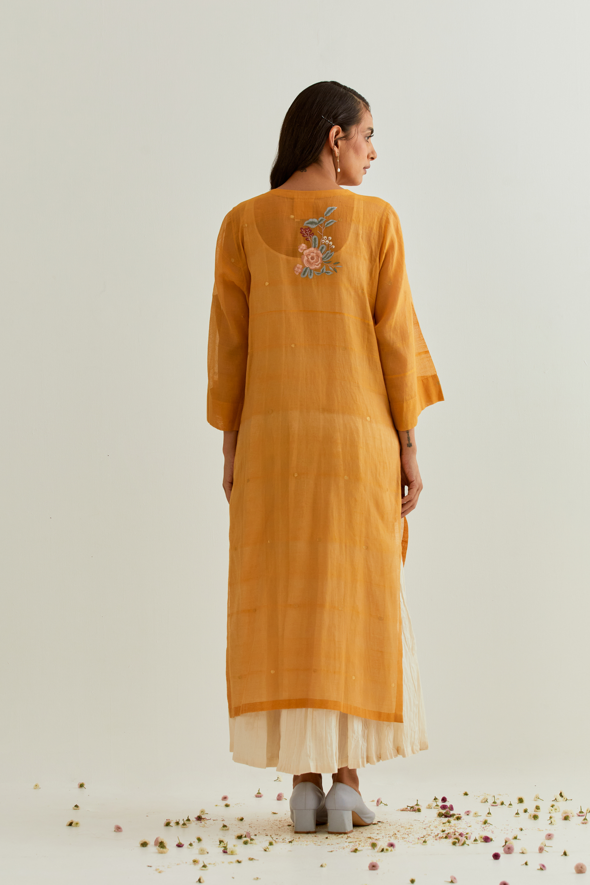 Mustard Kurta Set