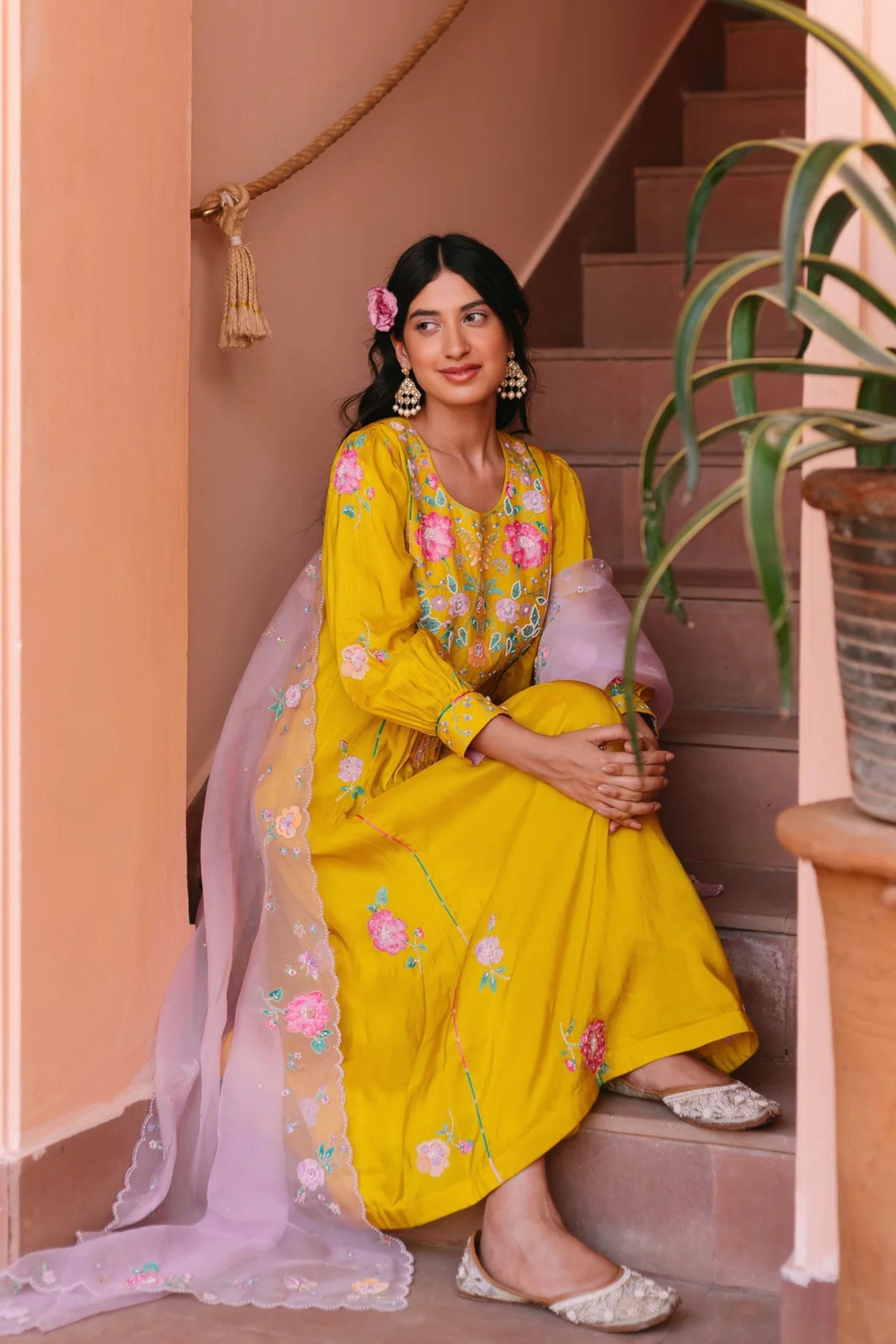 Freya Panelled Kurta Set