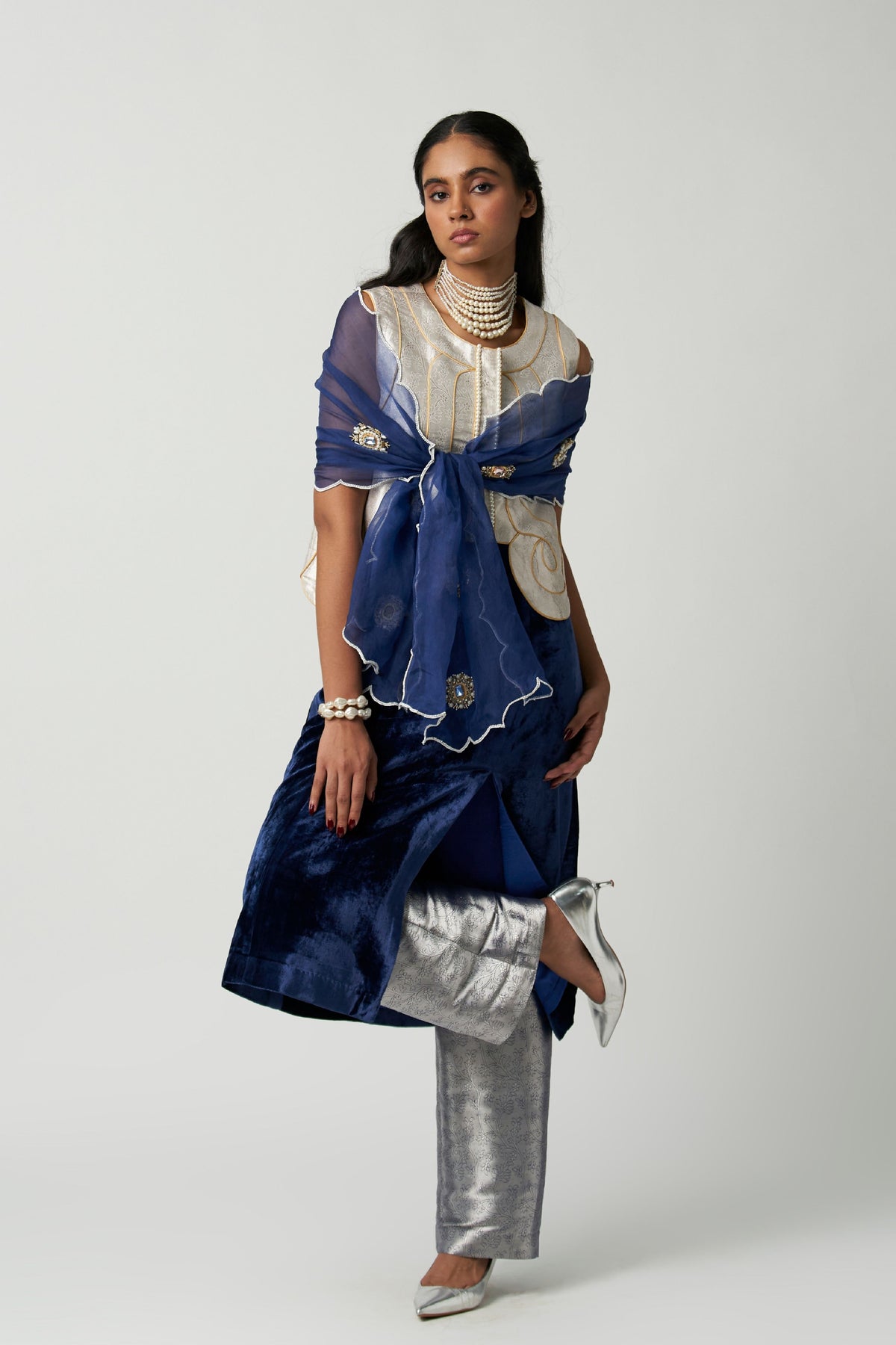 Madame Velvet Kurta Set