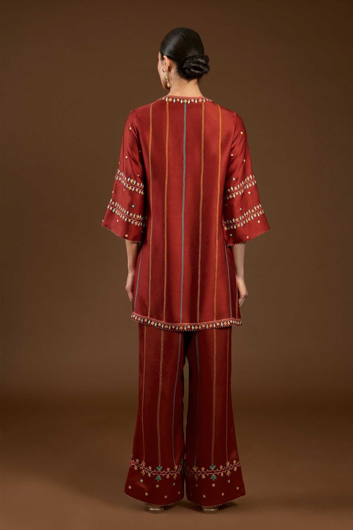 Rust Aari Co-ord Set