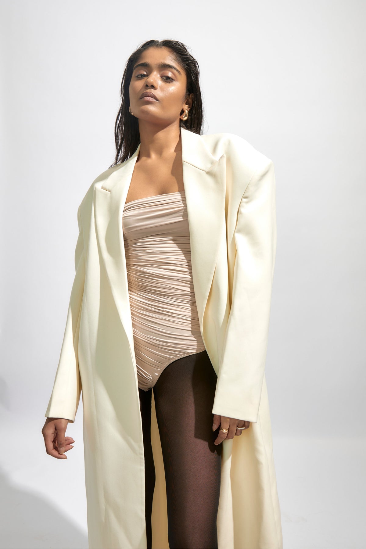 Inez Trench Coat With Bodysuit