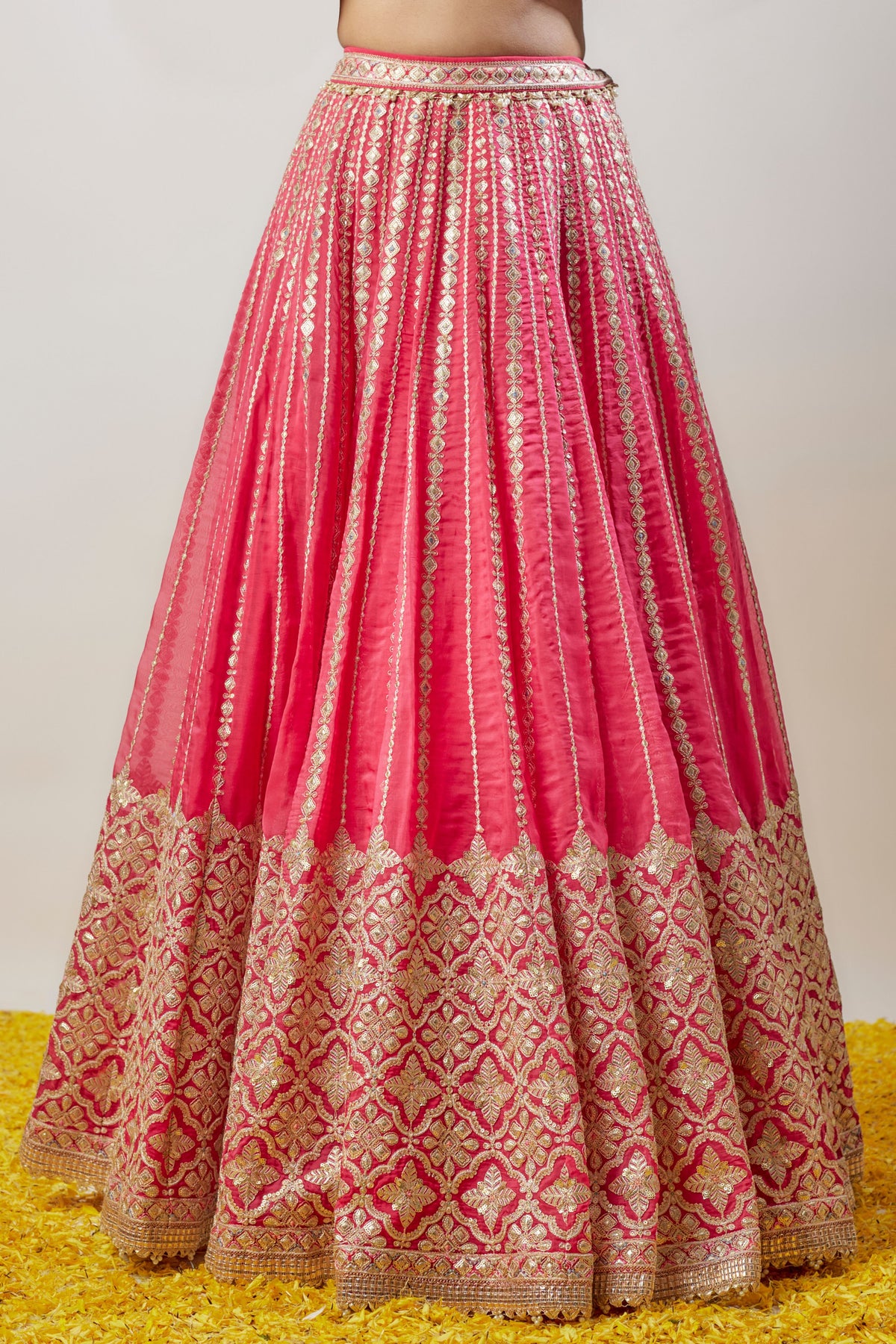 Nitya Cranberry Skirt Set