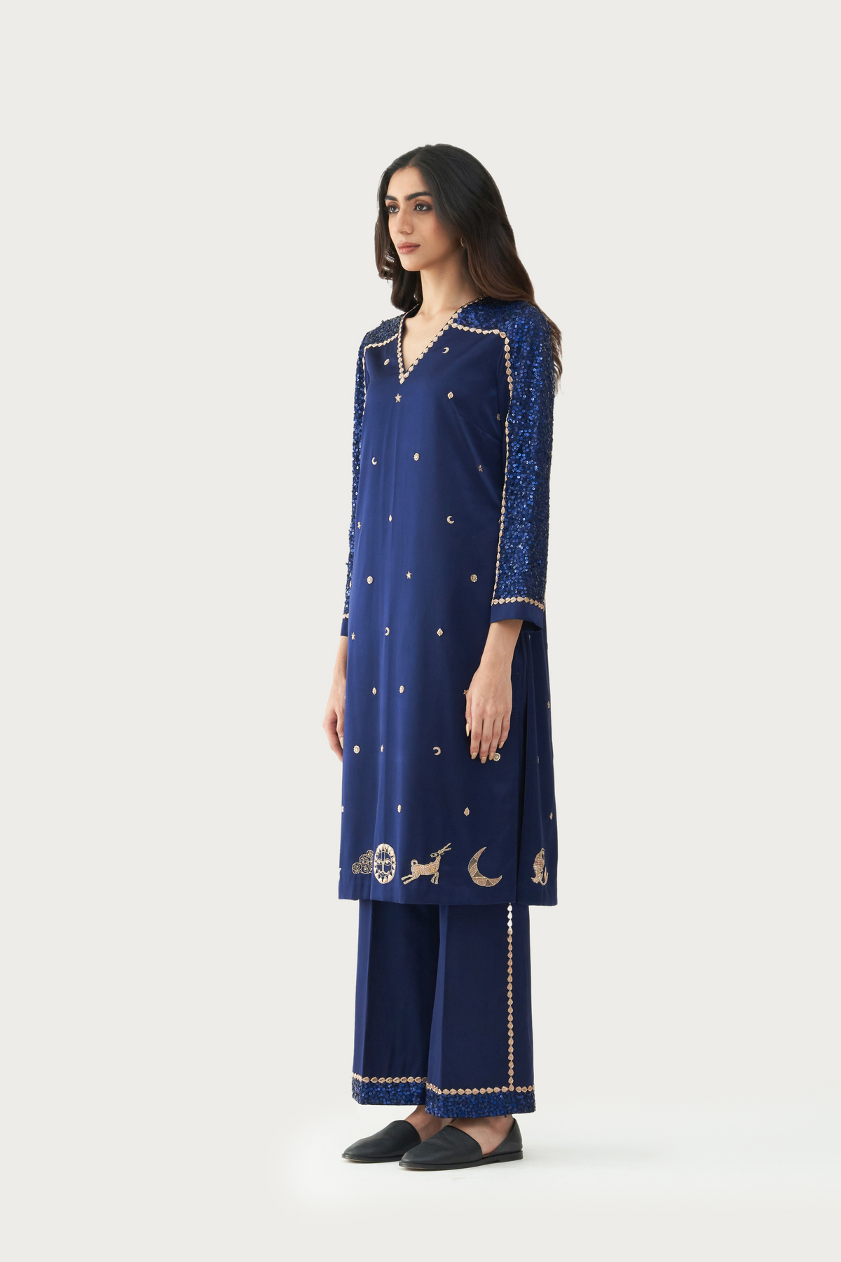 Cosmic Sapphire kurta pant set