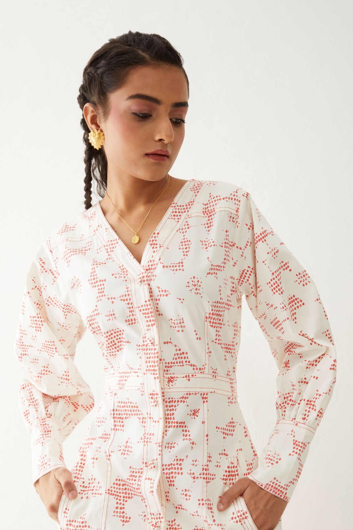 Innis Dress With Void Print