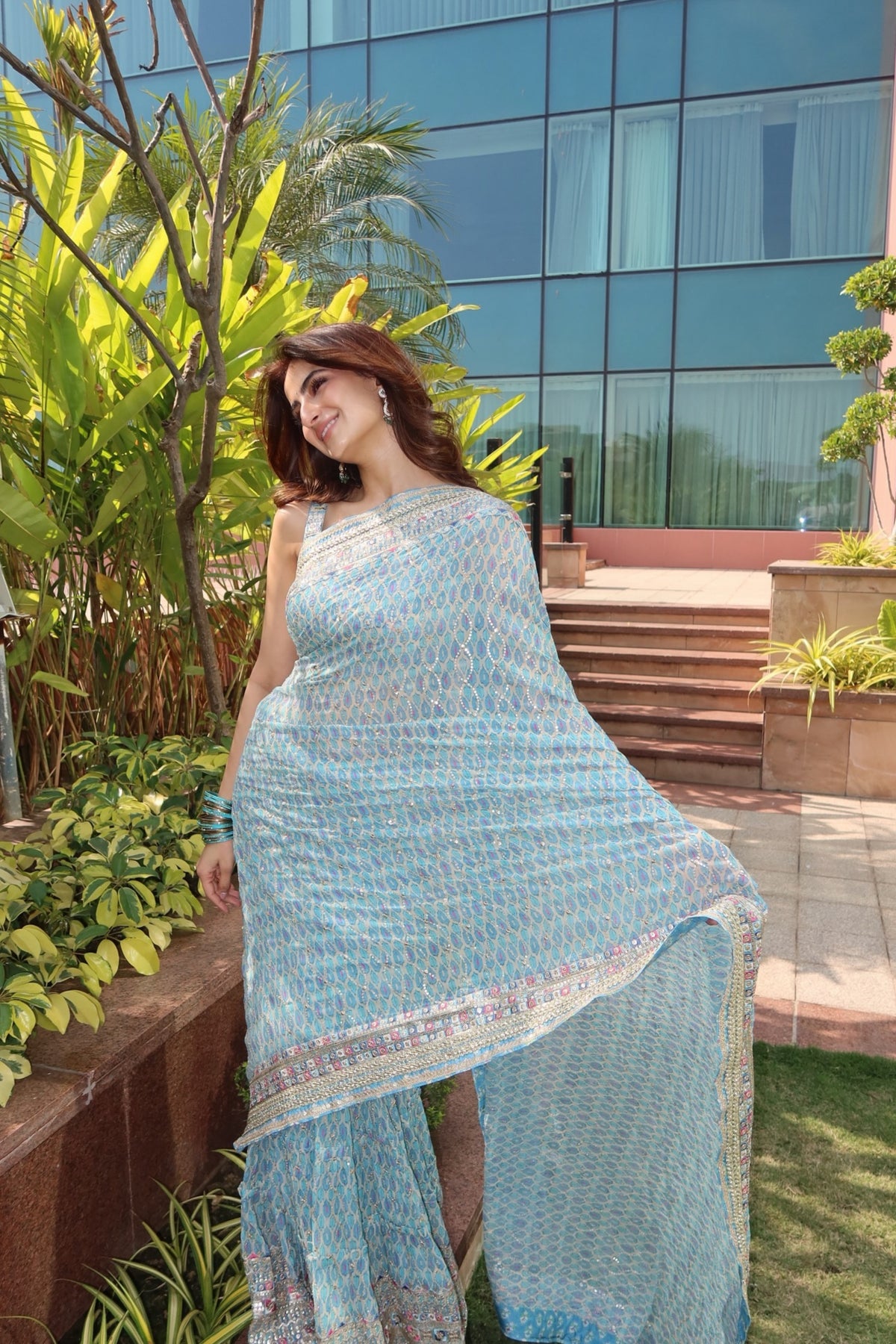 Palak Tiwari in Bela Saree Set
