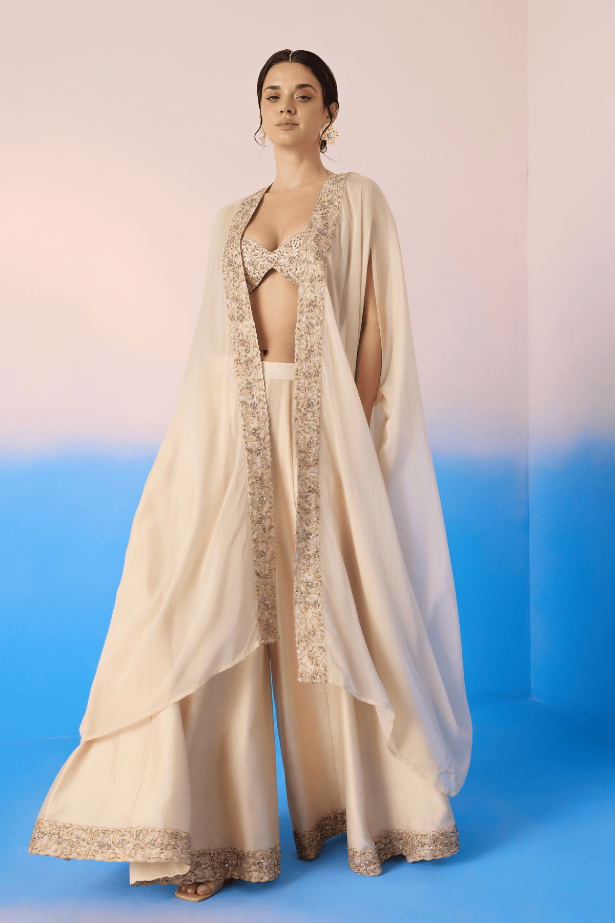 Beige Cape Set