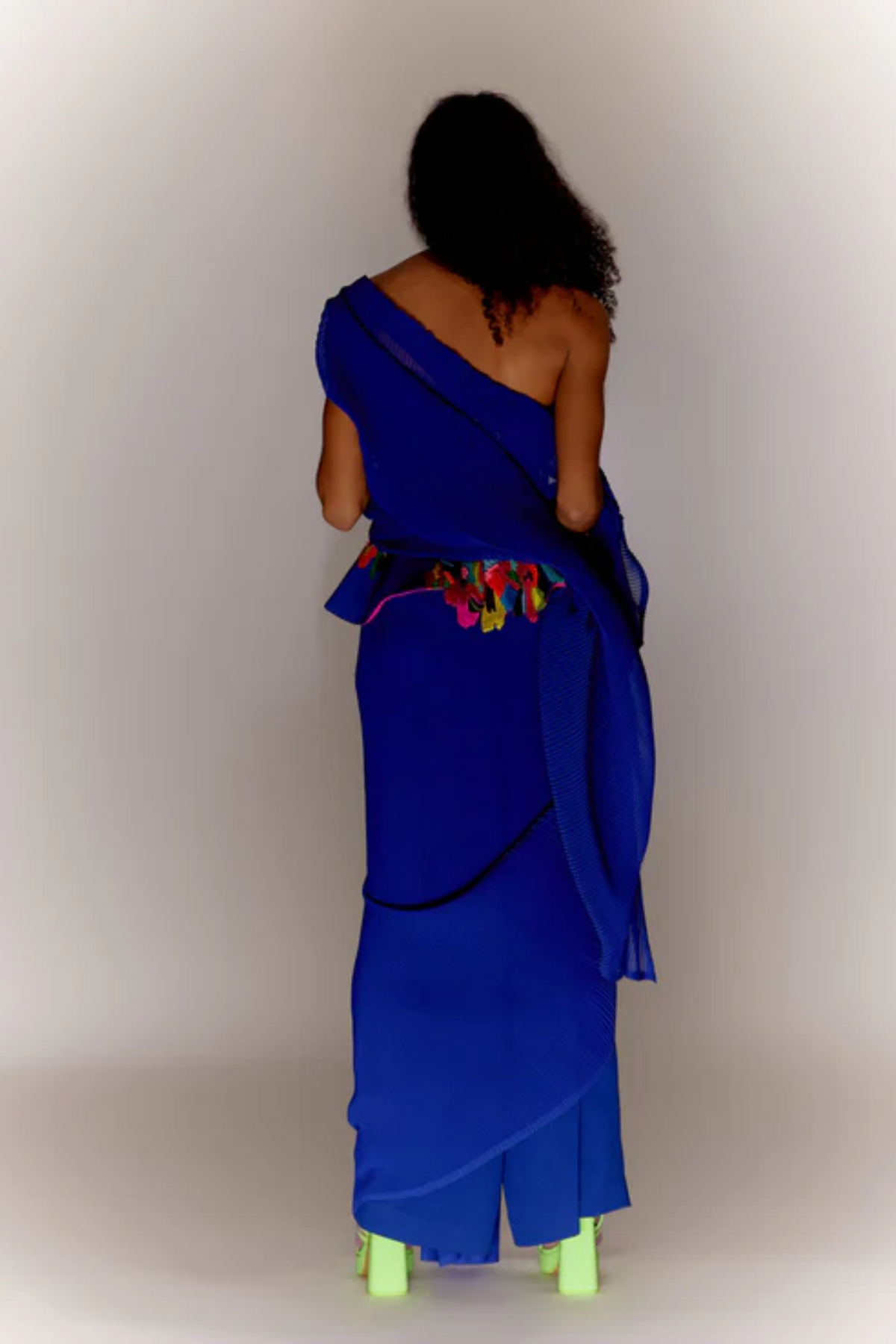 Paint Stain Saree Drape Set