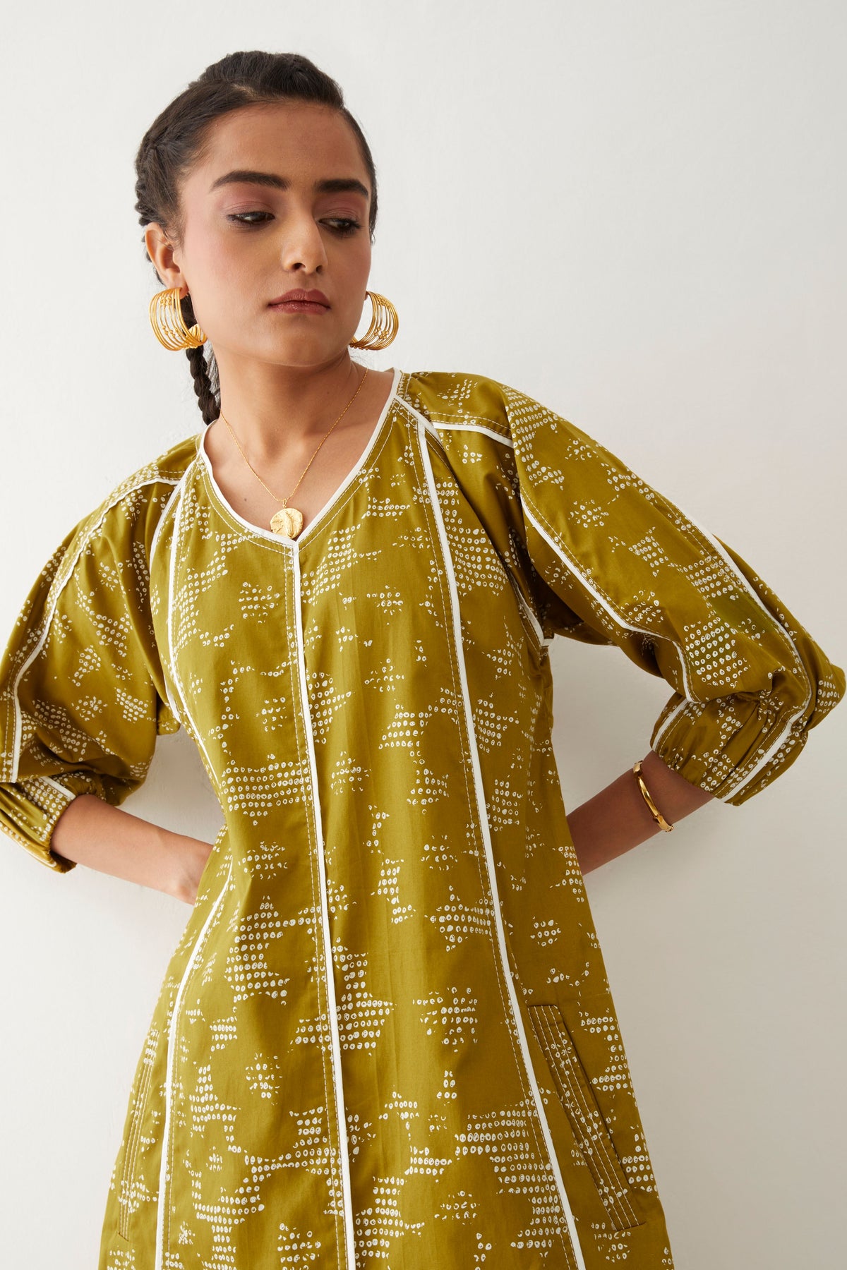 Frida Dress With Void Print
