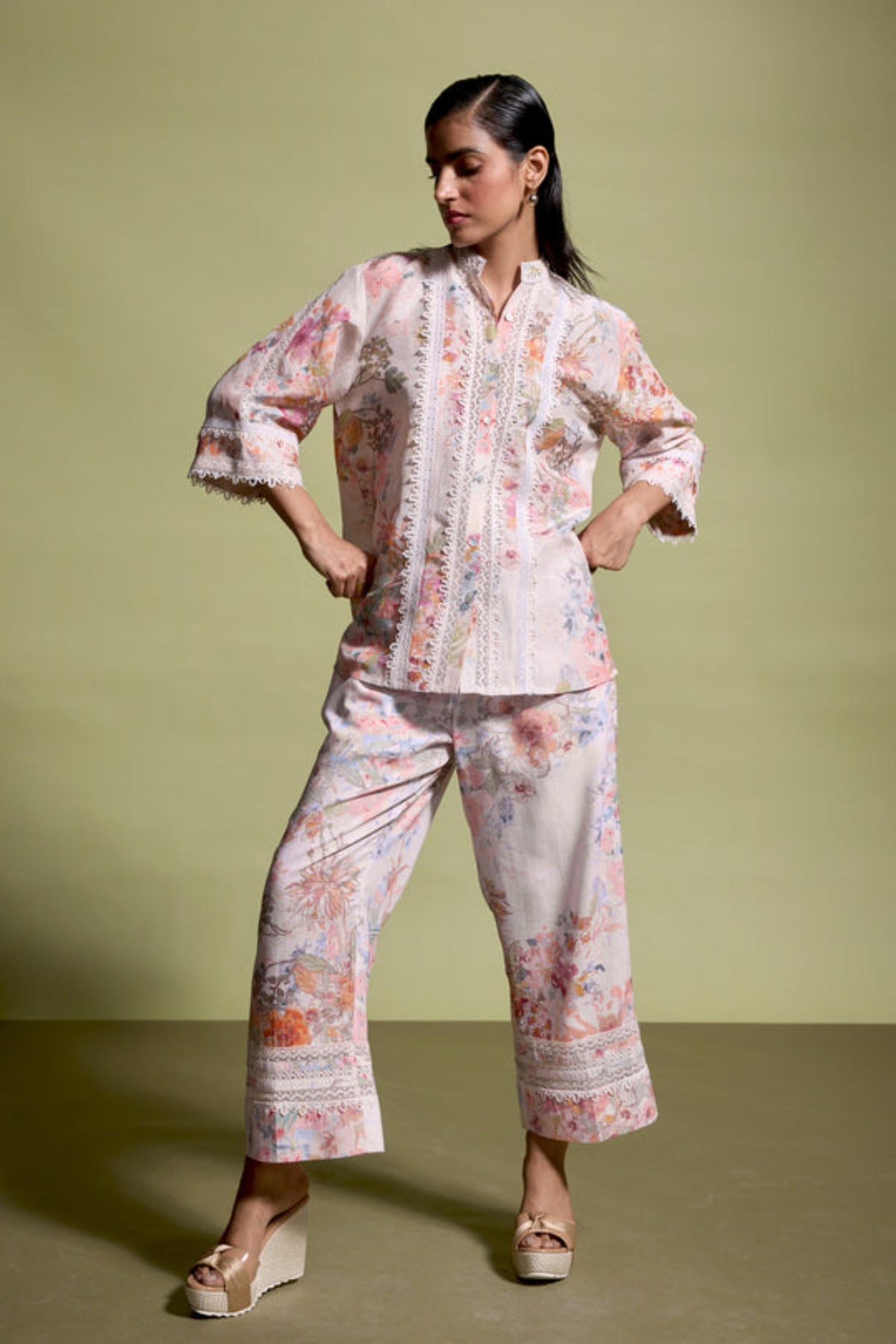 Lace Printed Co-ord Set
