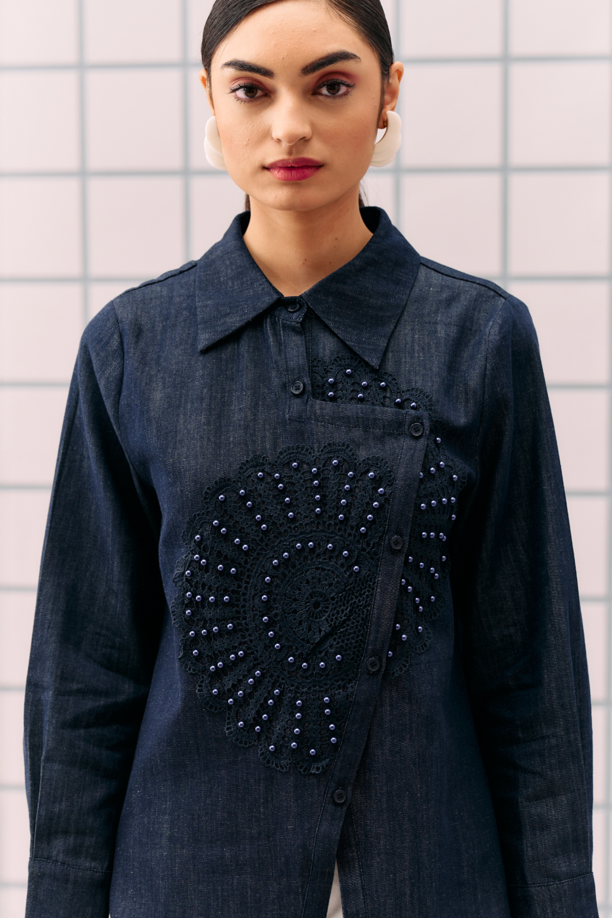 Dark Blue Elana Shirt