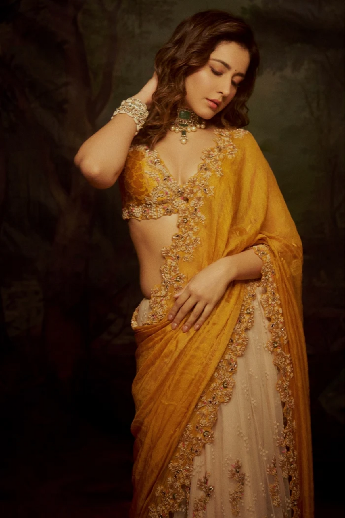 Amaltas Kalidaar Saree Set