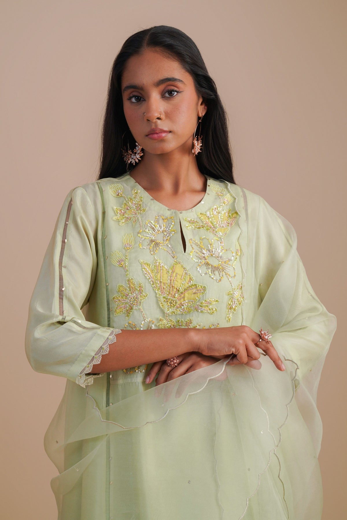 Mist Silk Organza Dupatta