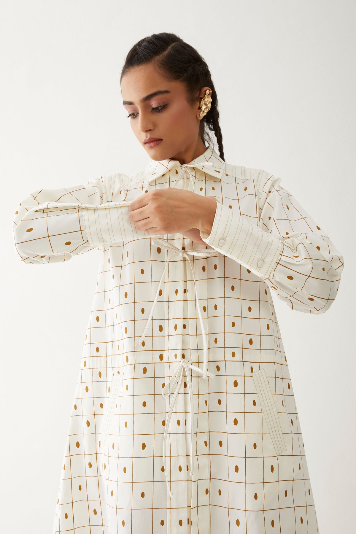 Bella Dress With Checker Print