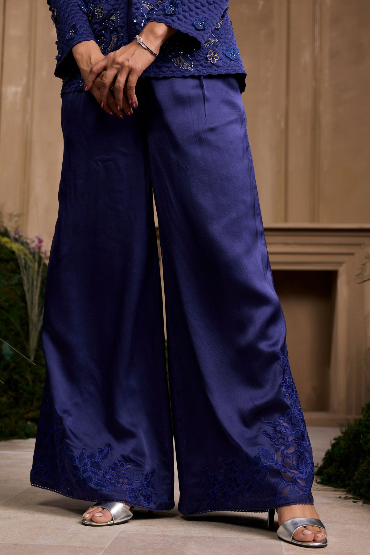 Cobalt Blue Wide Legged Pant
